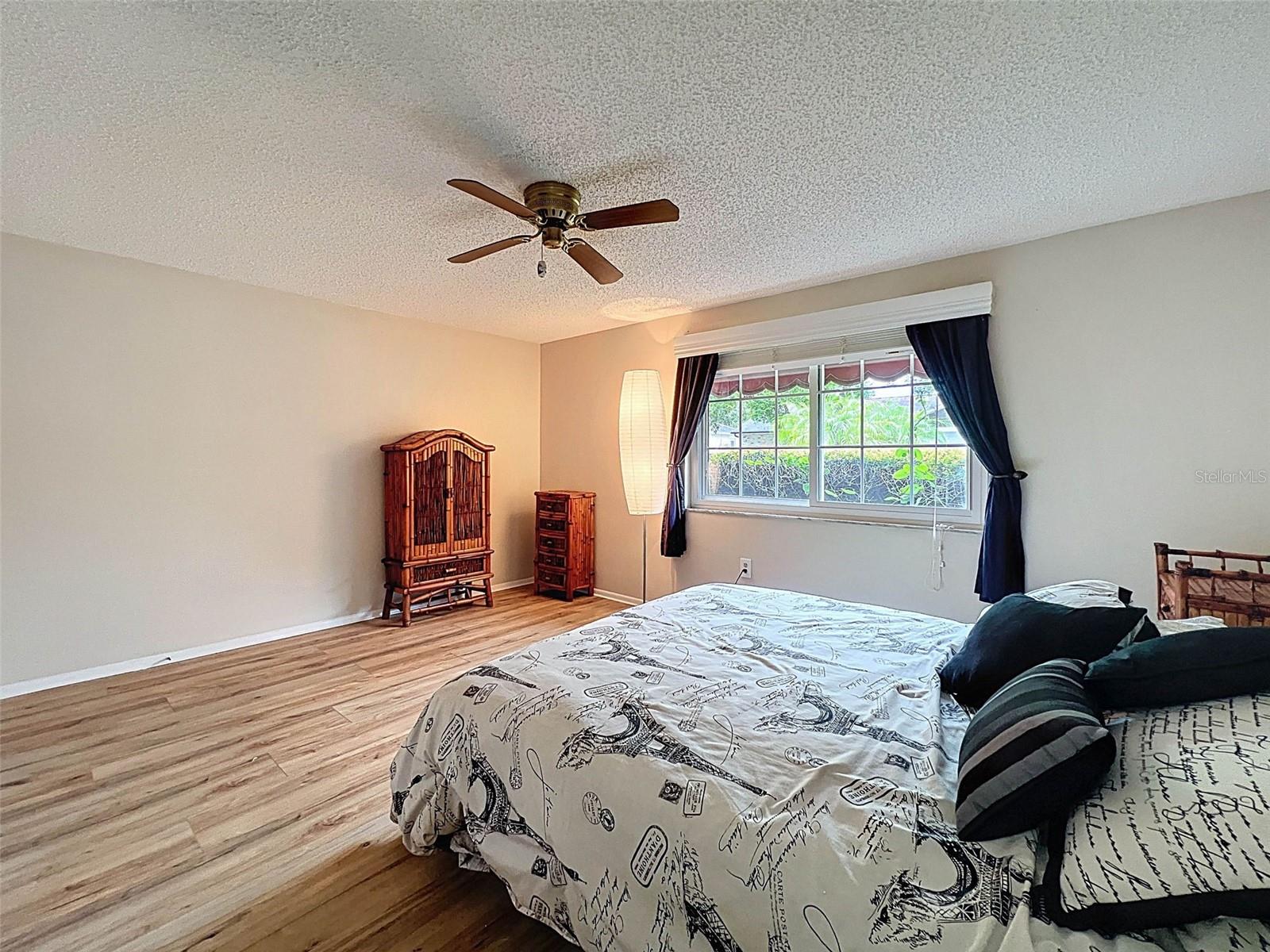Beautiful large bedroom window.