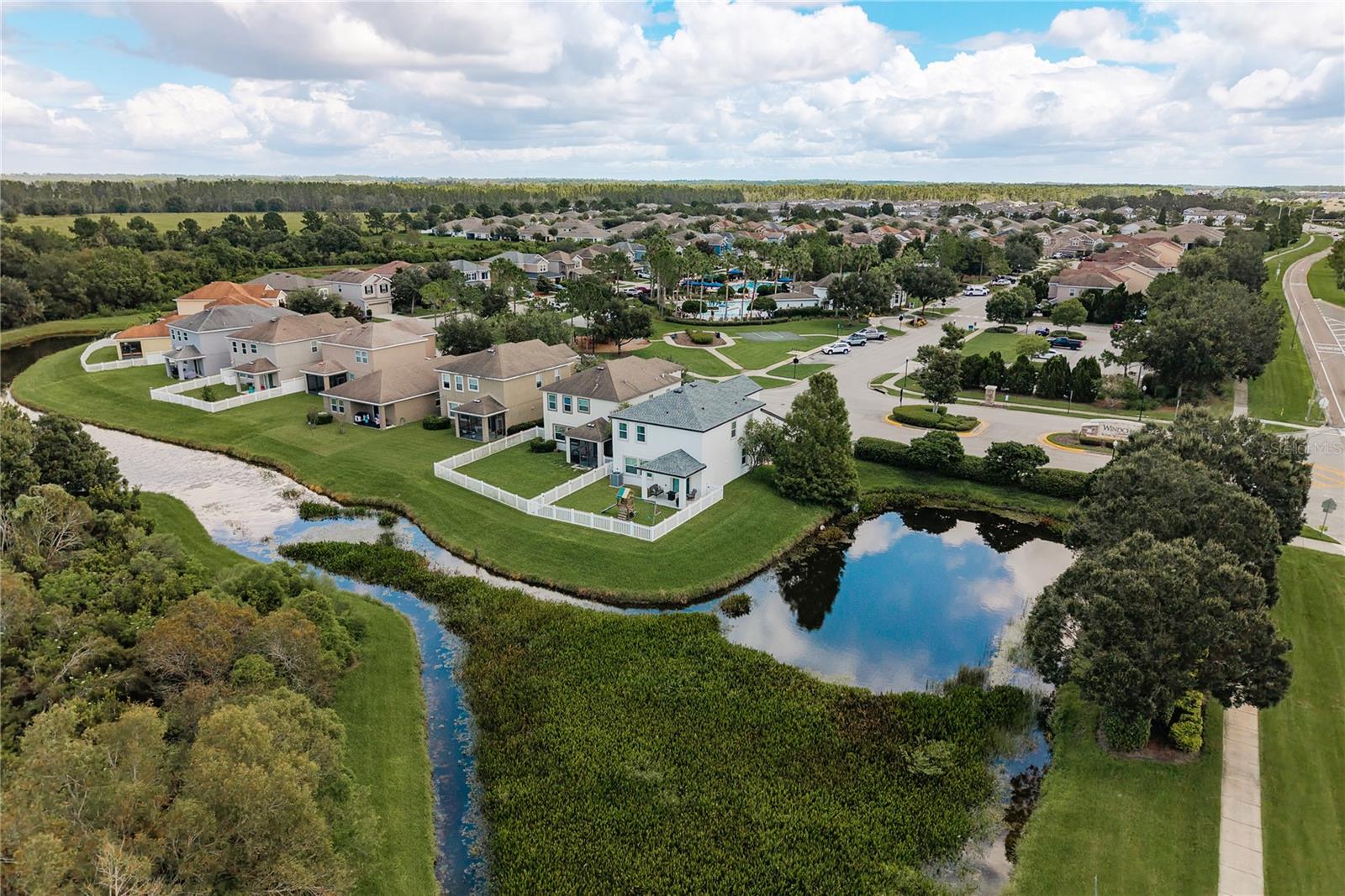 Aerial Backyard and Preserve