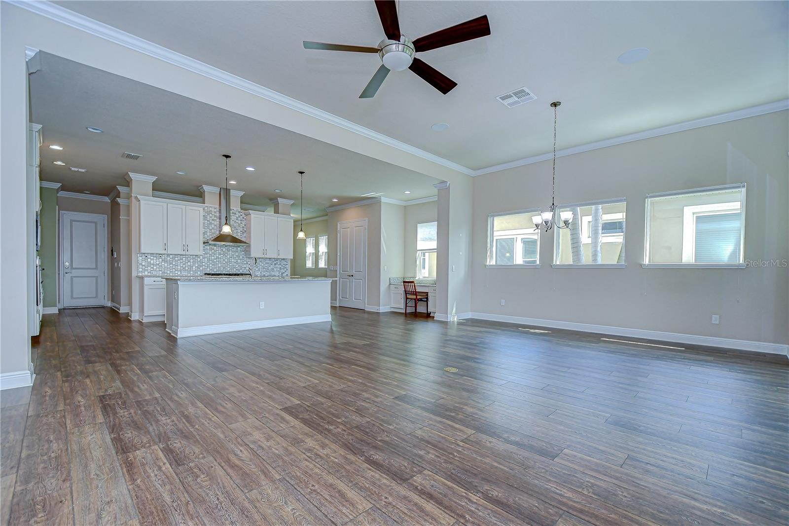 Neutral Palette with Timeless Wood-Look Tile Flooring