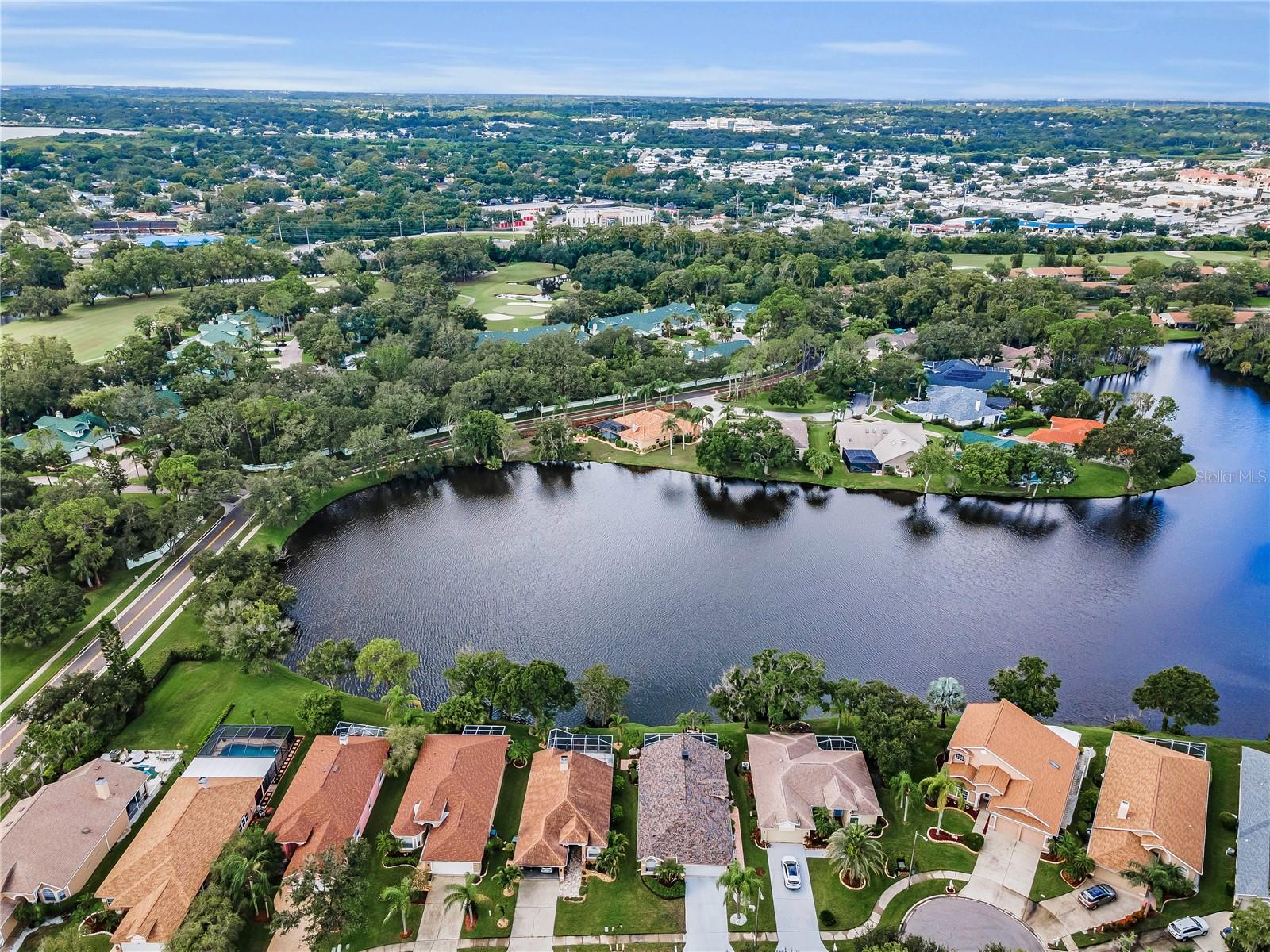 Aerial view of community