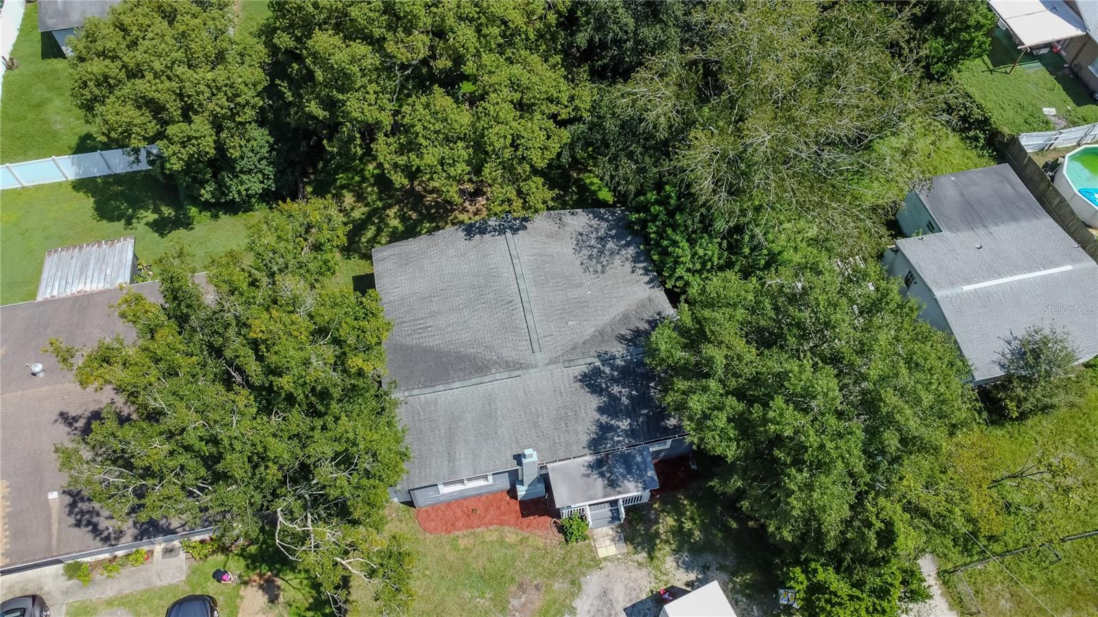 Aerial View - Large Yard