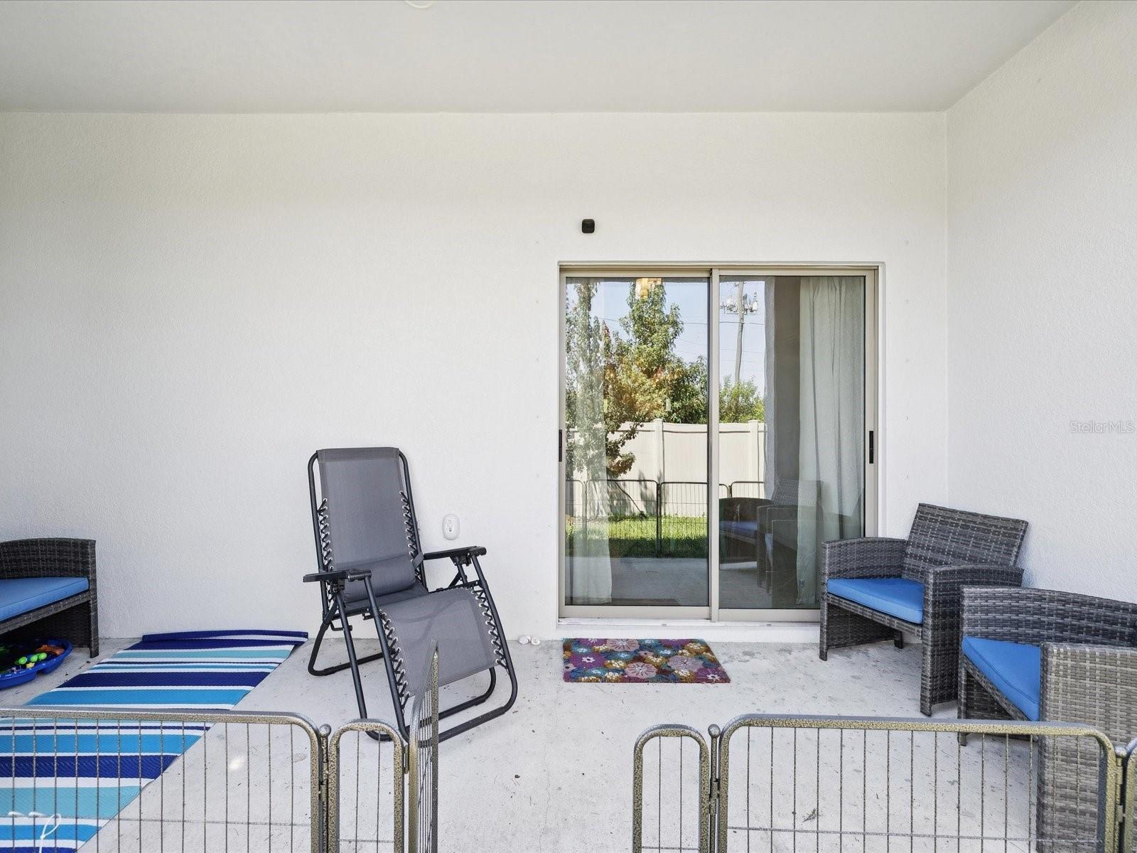 Covered back Patio