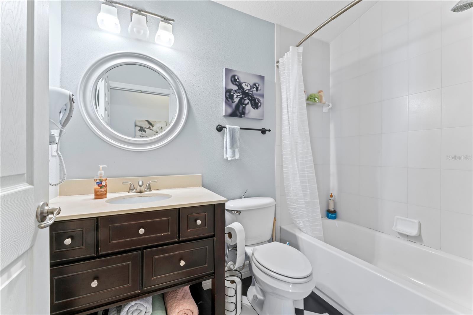 attached apartment bathroom