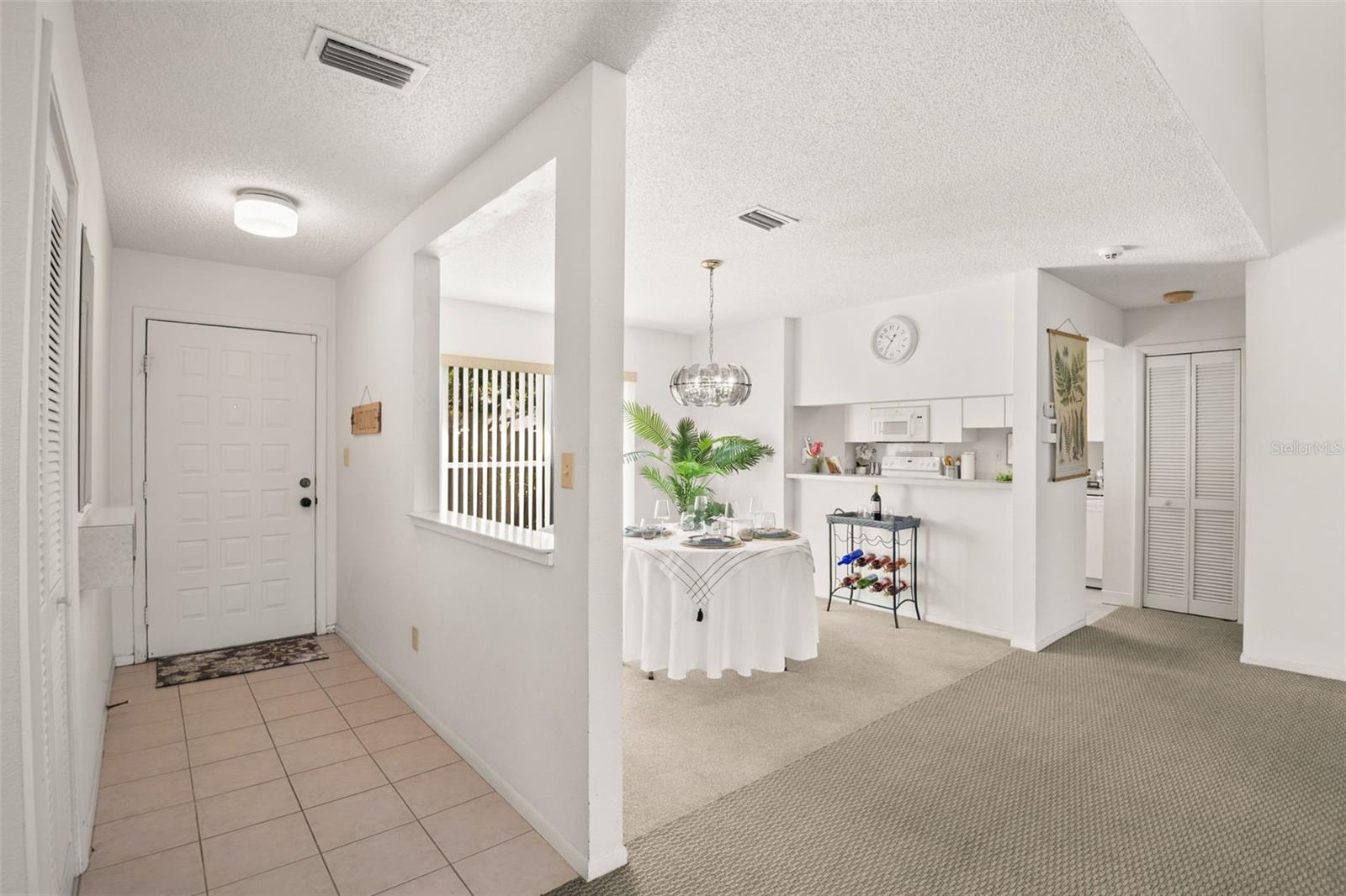 entry hall & dining room