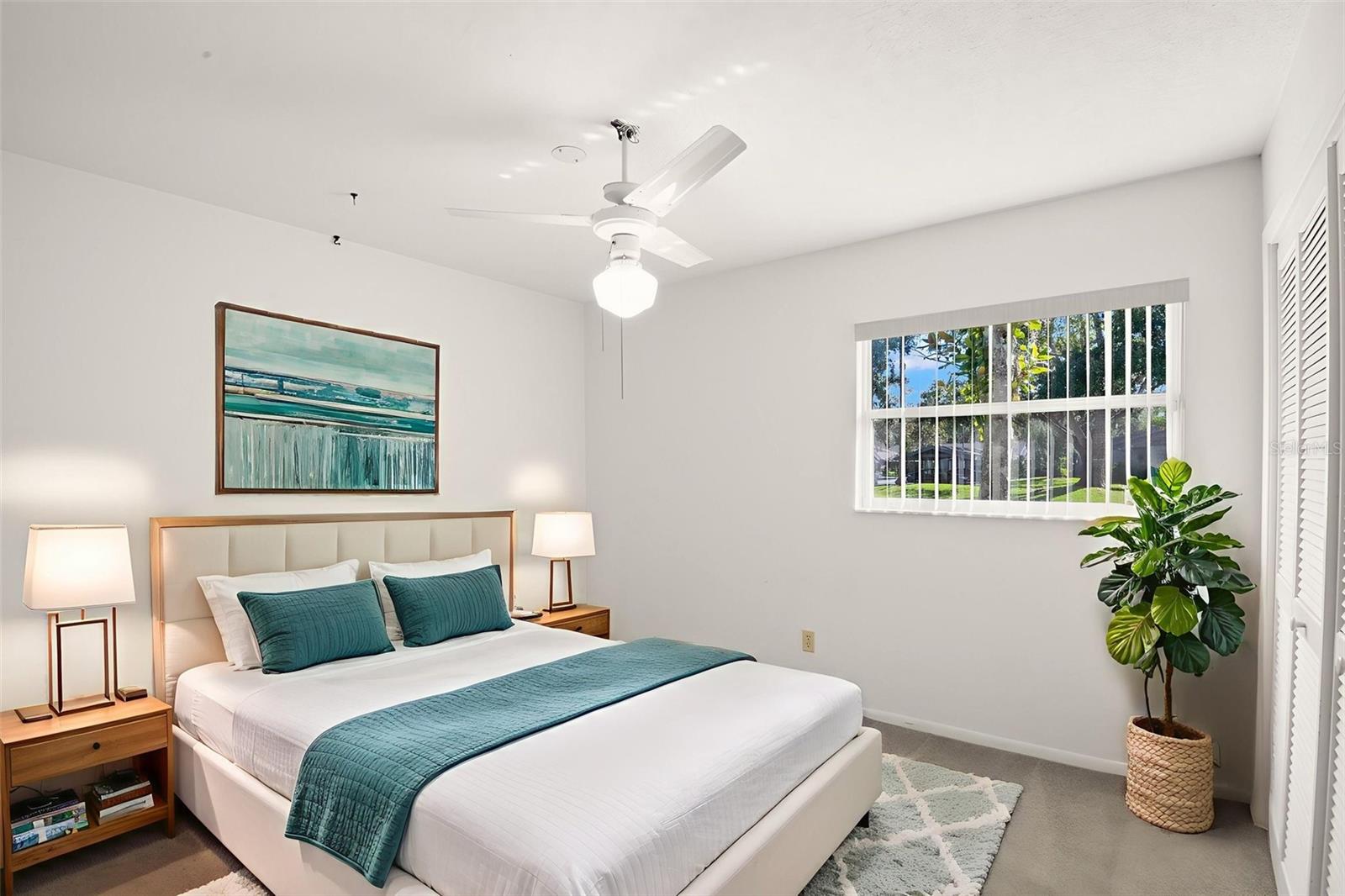bedroom two staged
