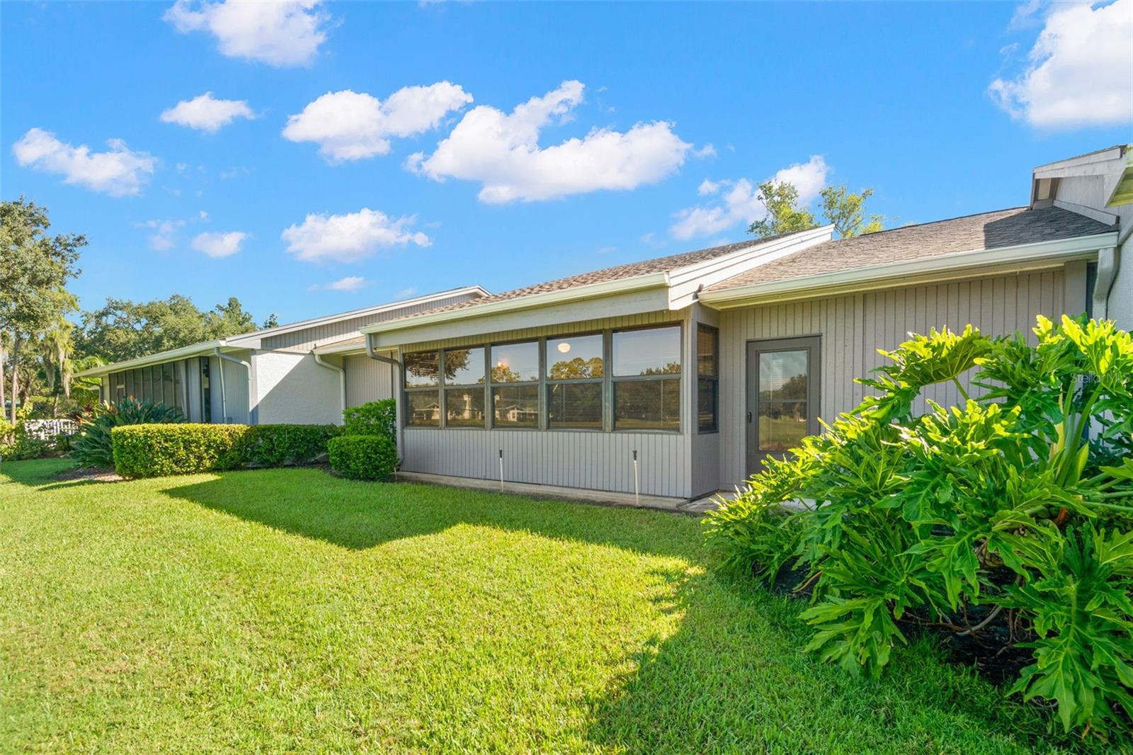 Rear of property