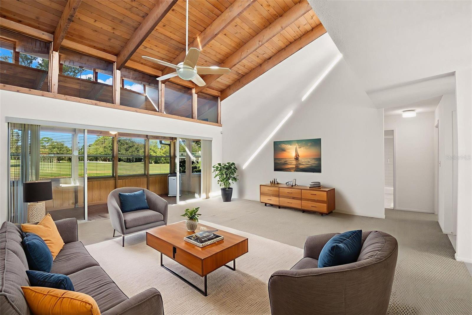great room staged