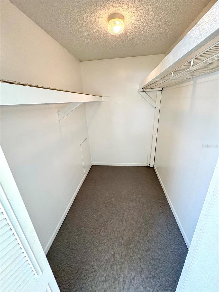 Master walk-in closet