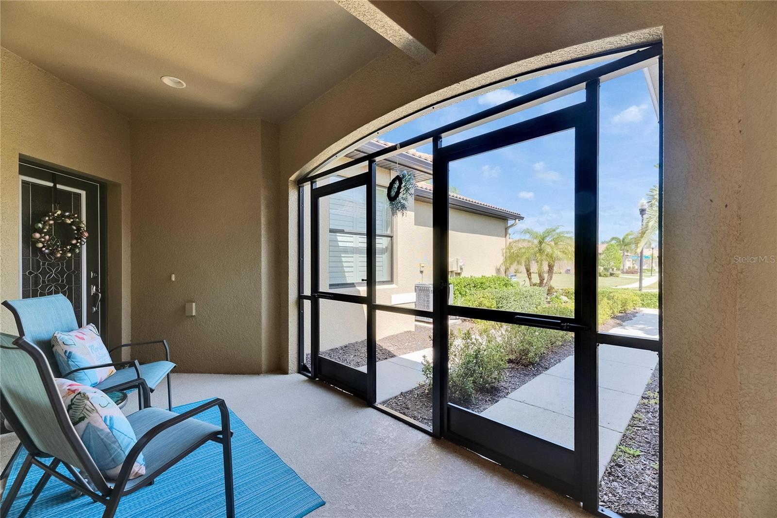 Screened entrance