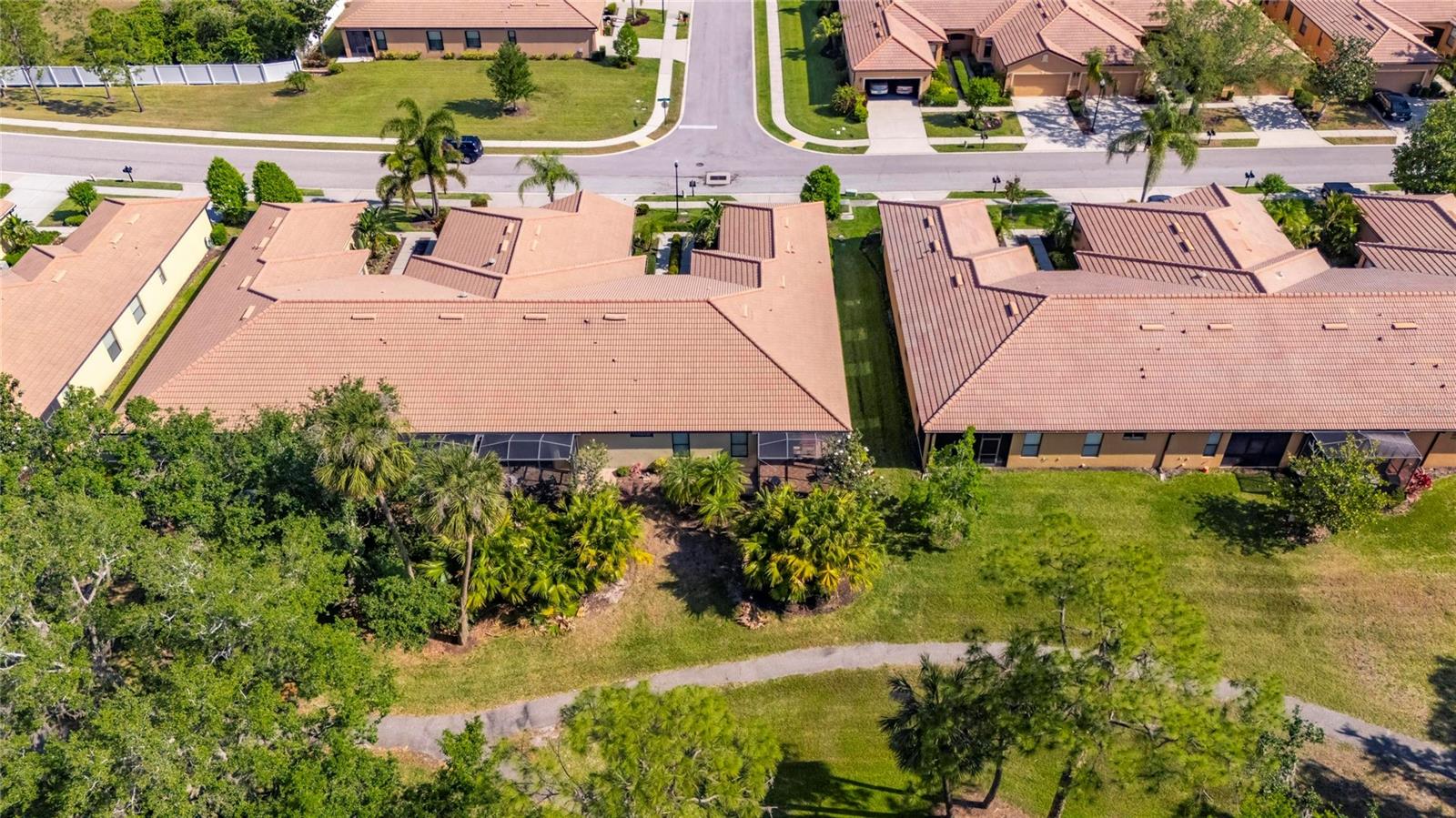 Arerial view of rear of property