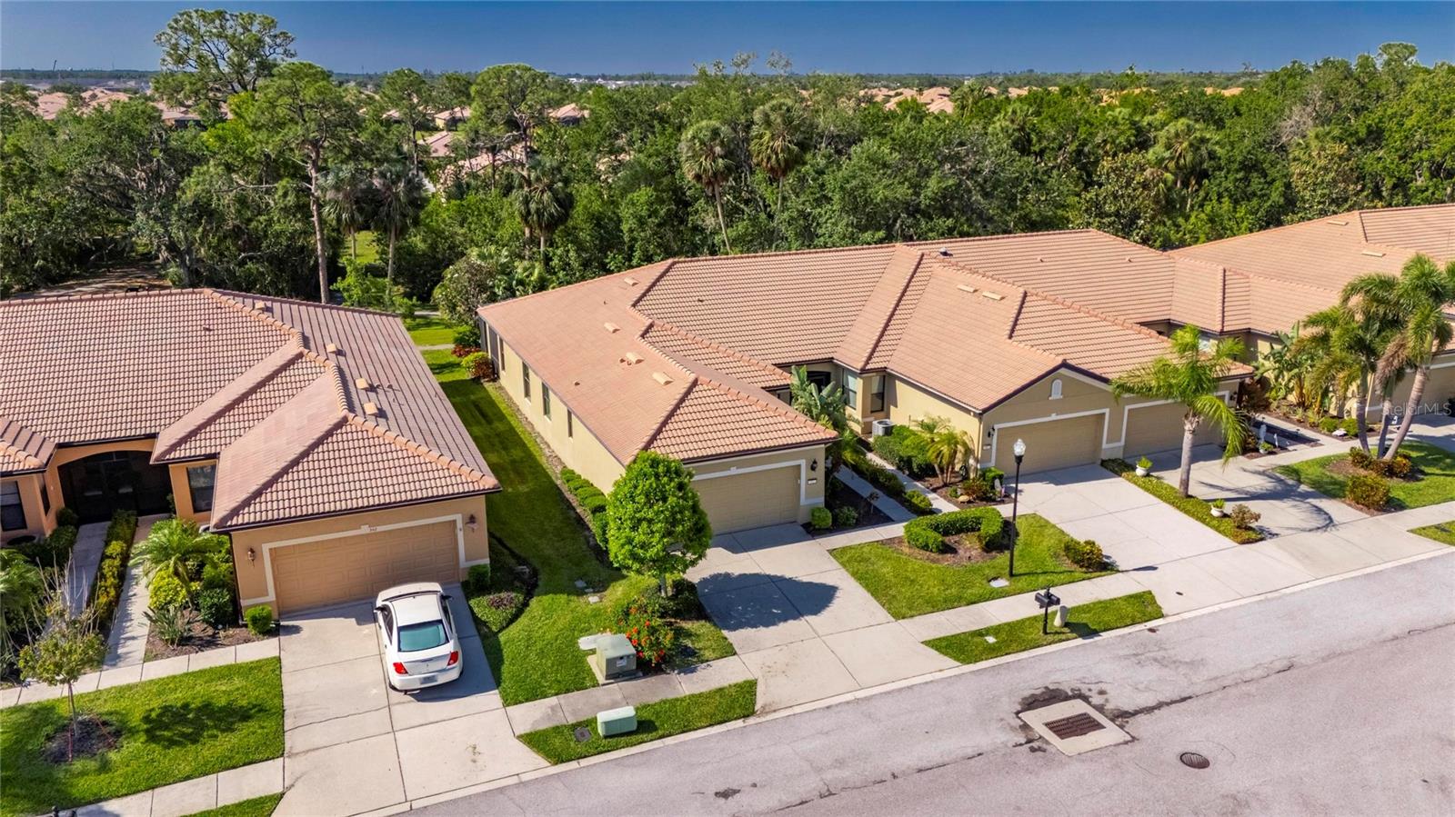 Aerial view of front of property