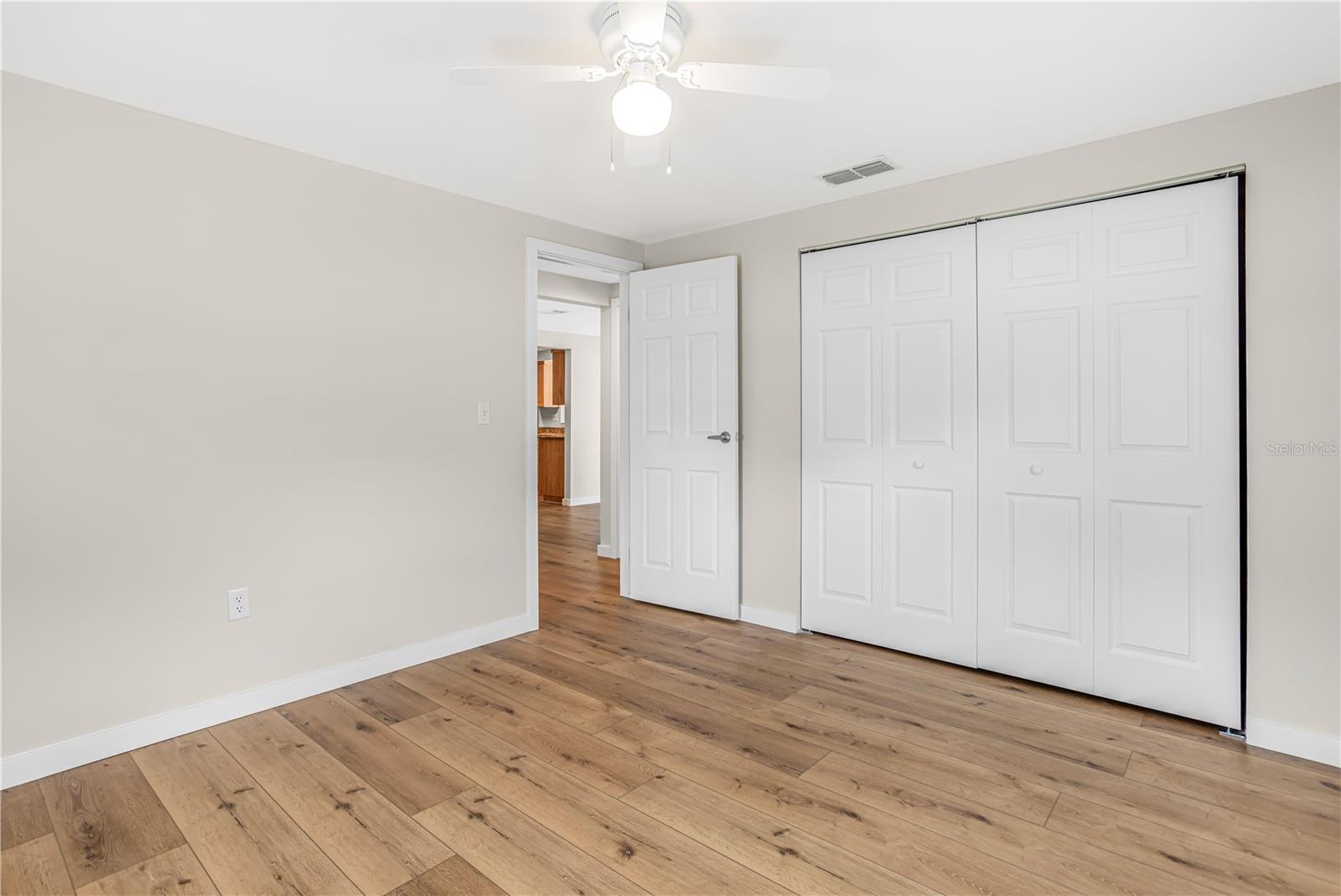 Bedroom #2 with Large Closet!