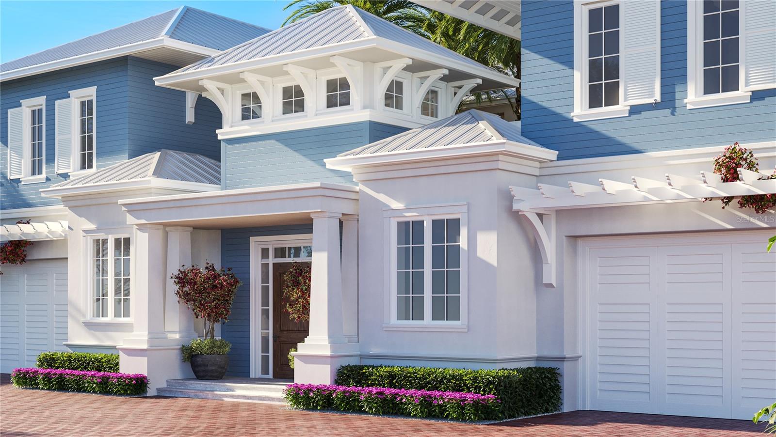 Front of the Edgewater home in the Pink Streets.