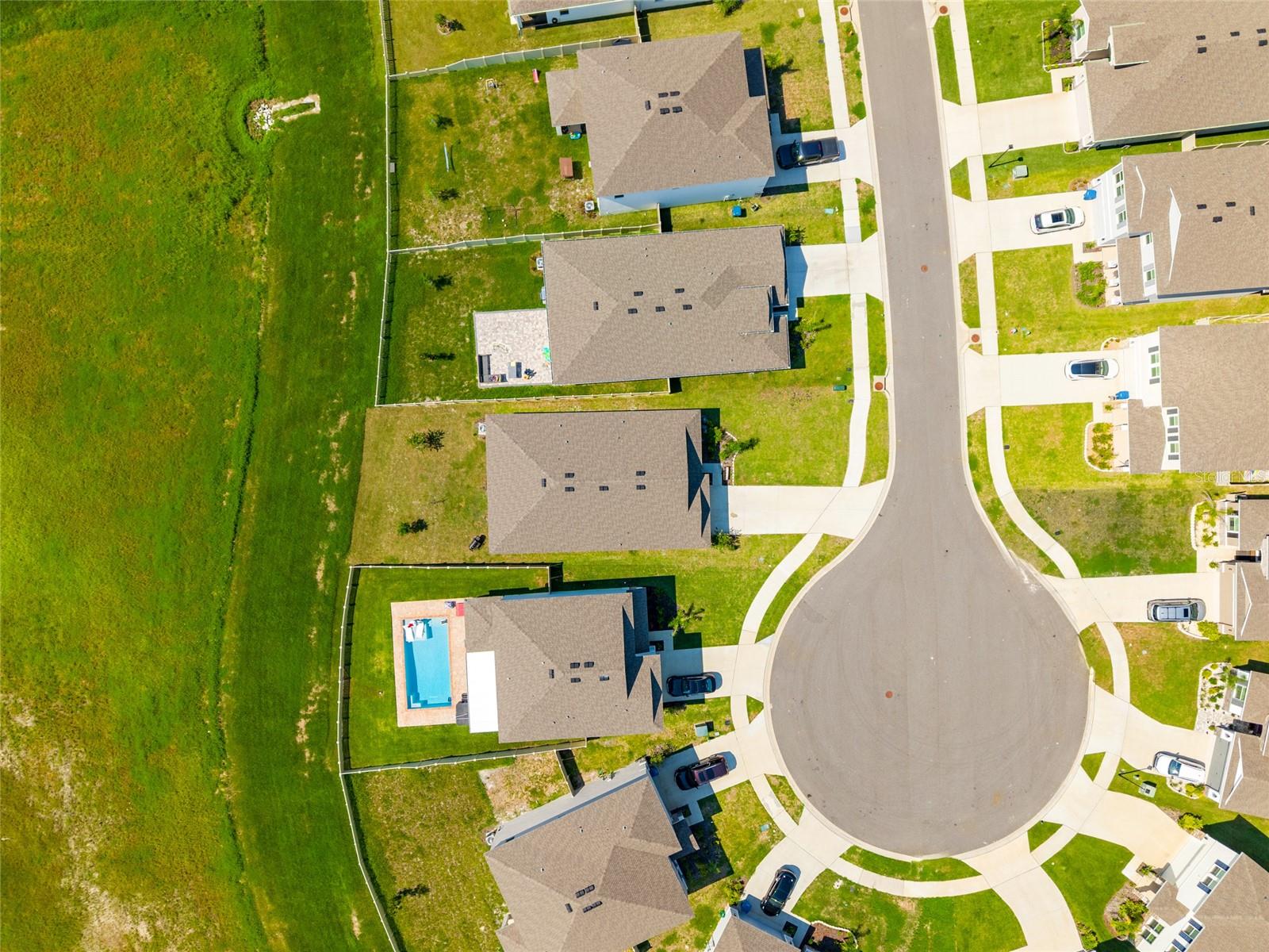 perfect cul-de-sac lot