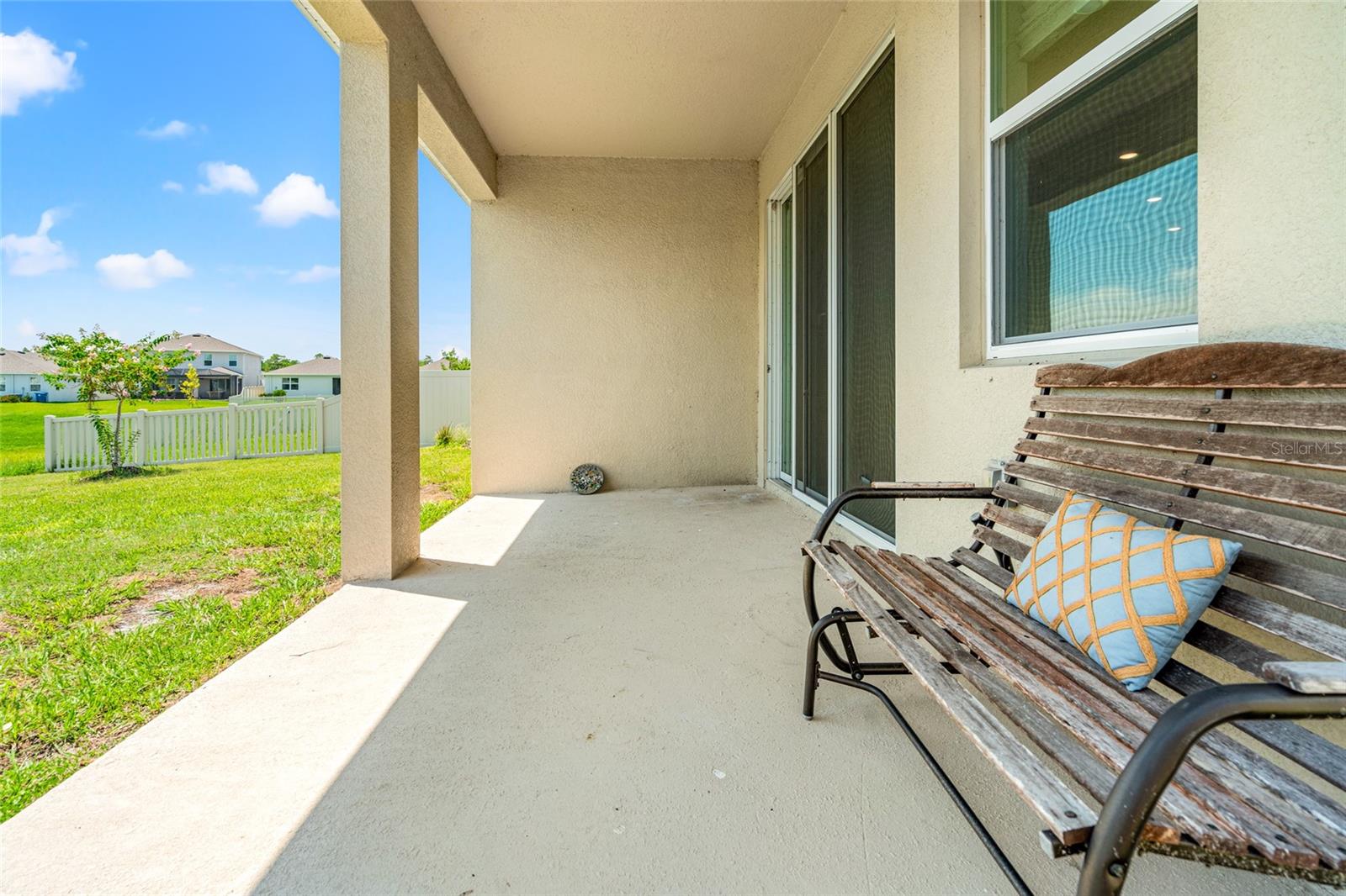 this rear porch is so wide and wow the views!!!