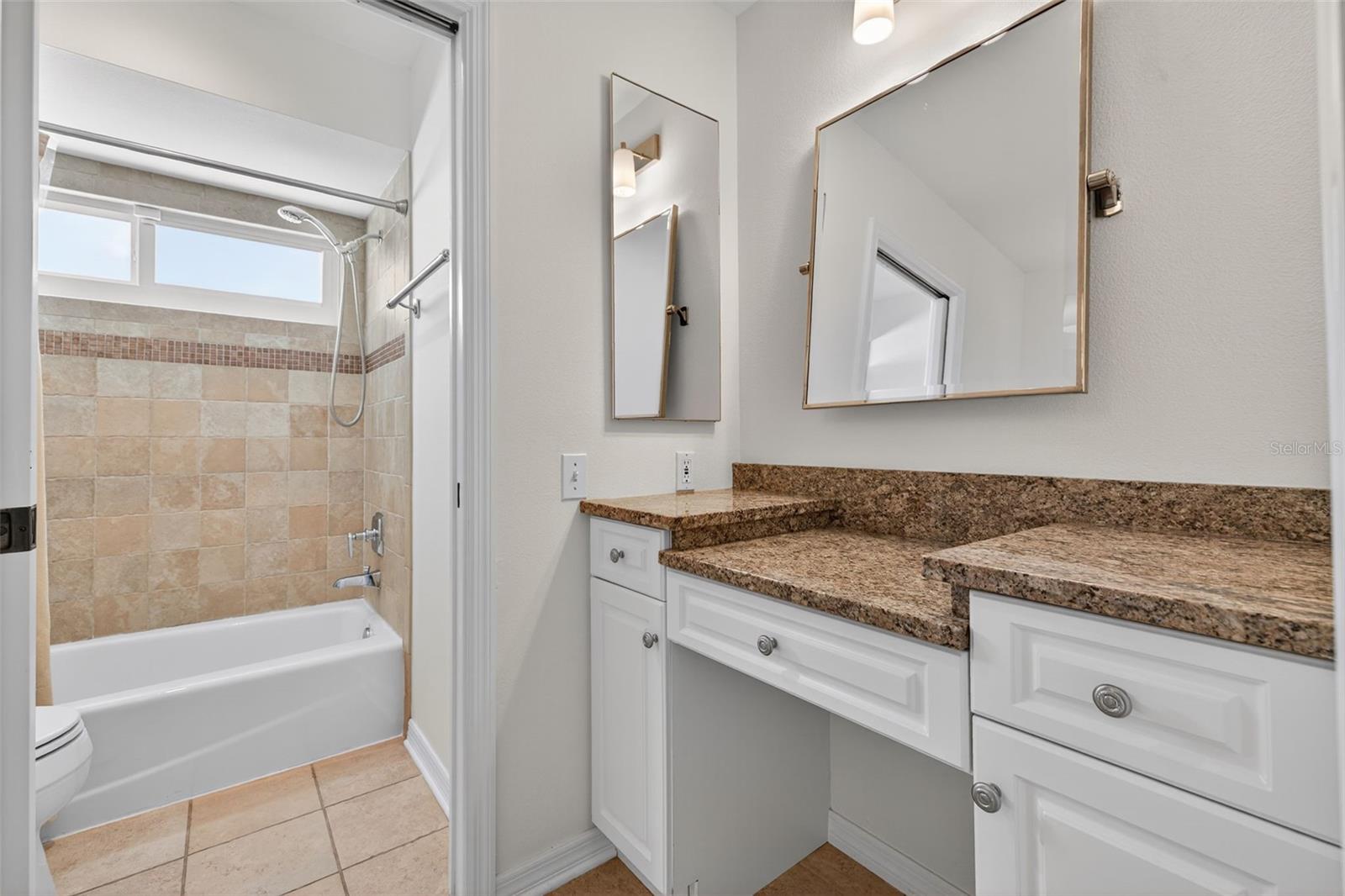 Second level full bath