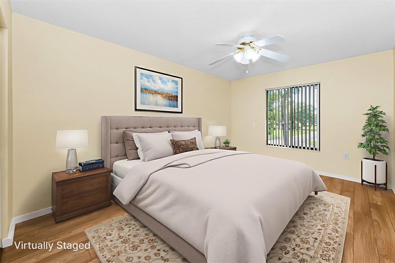 Bedroom virtual staged