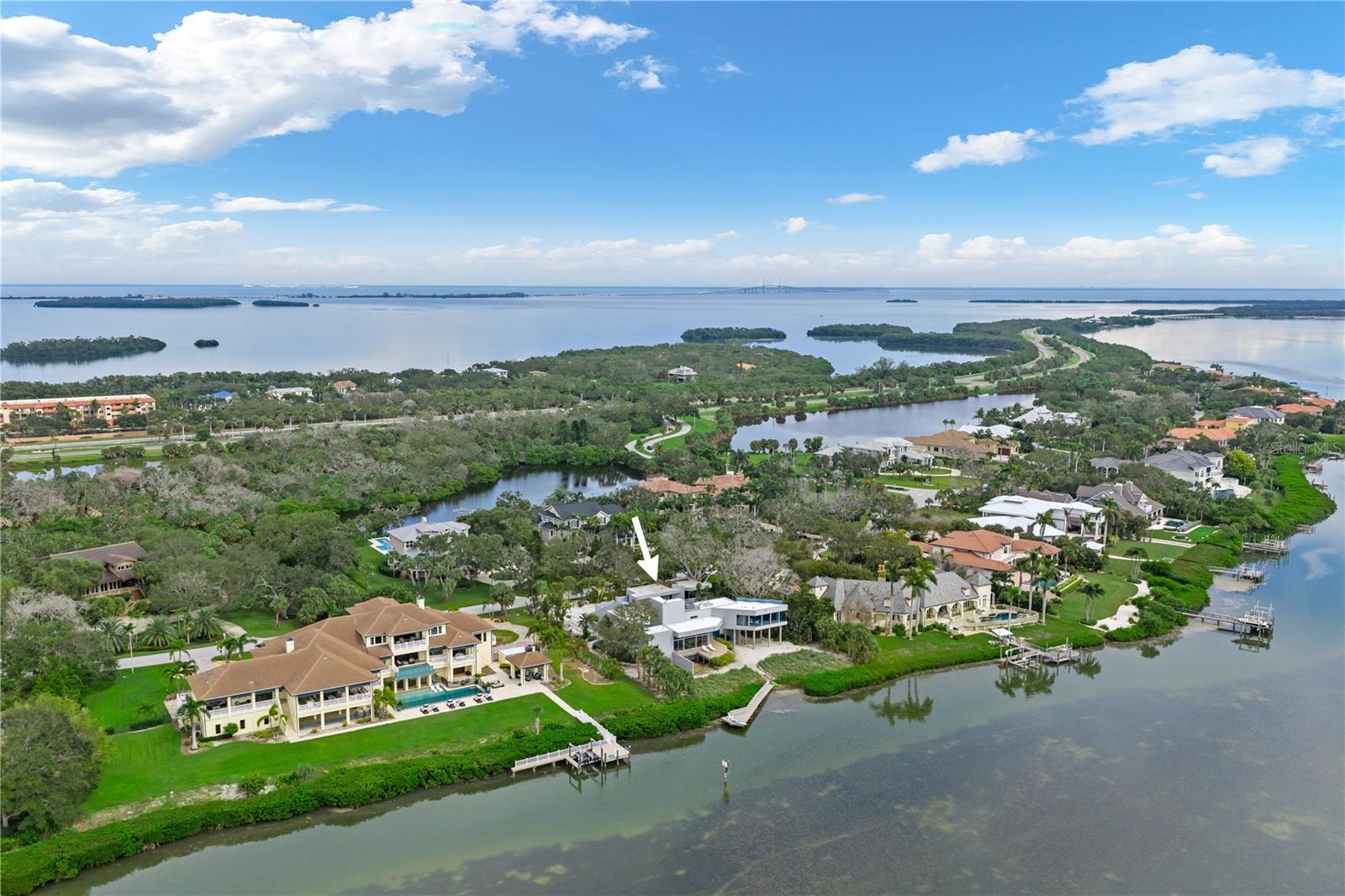 The pristine shoreline of Oceanview Drive.