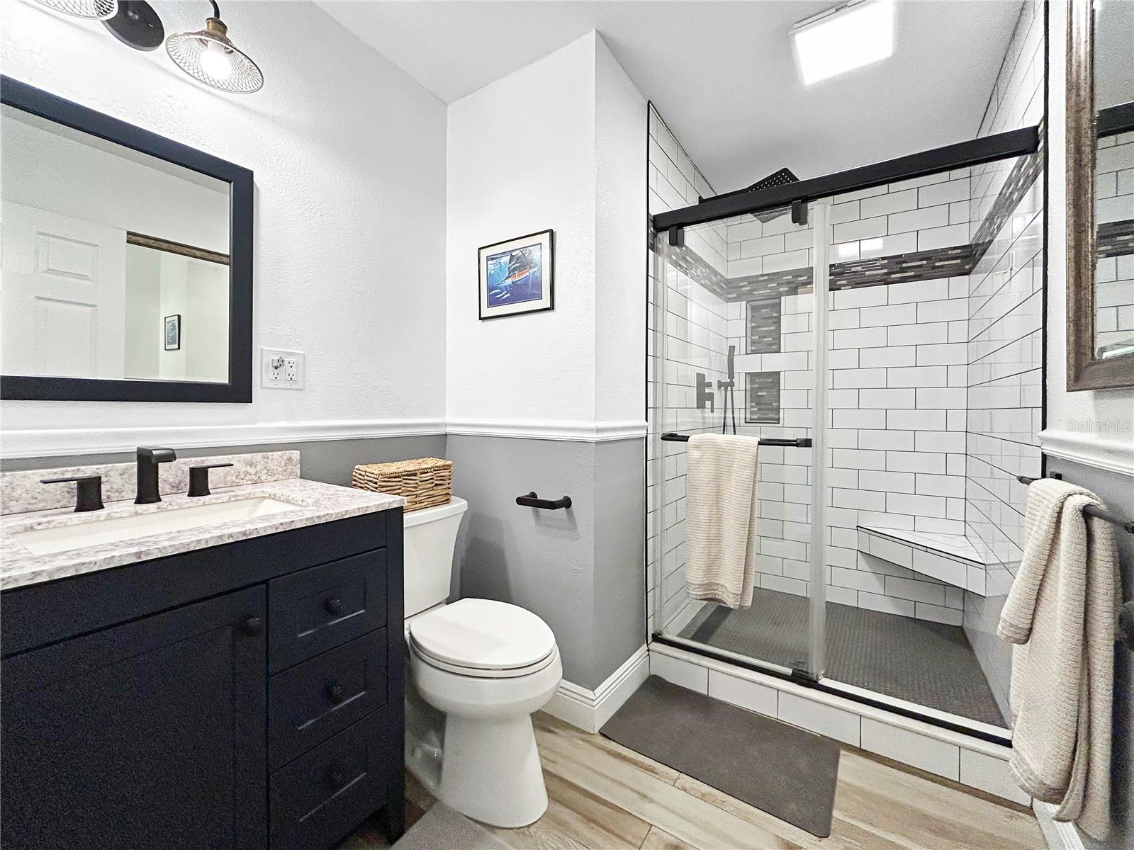 NEWLY RENOVATED MASTER SHOWER BY PRIMARY BEDROOM