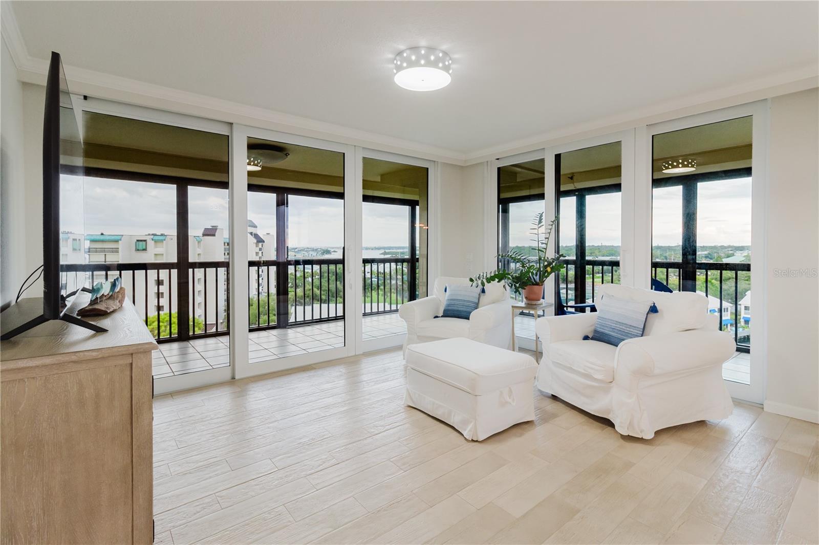Automatic HurricaneShutters on the Balcony