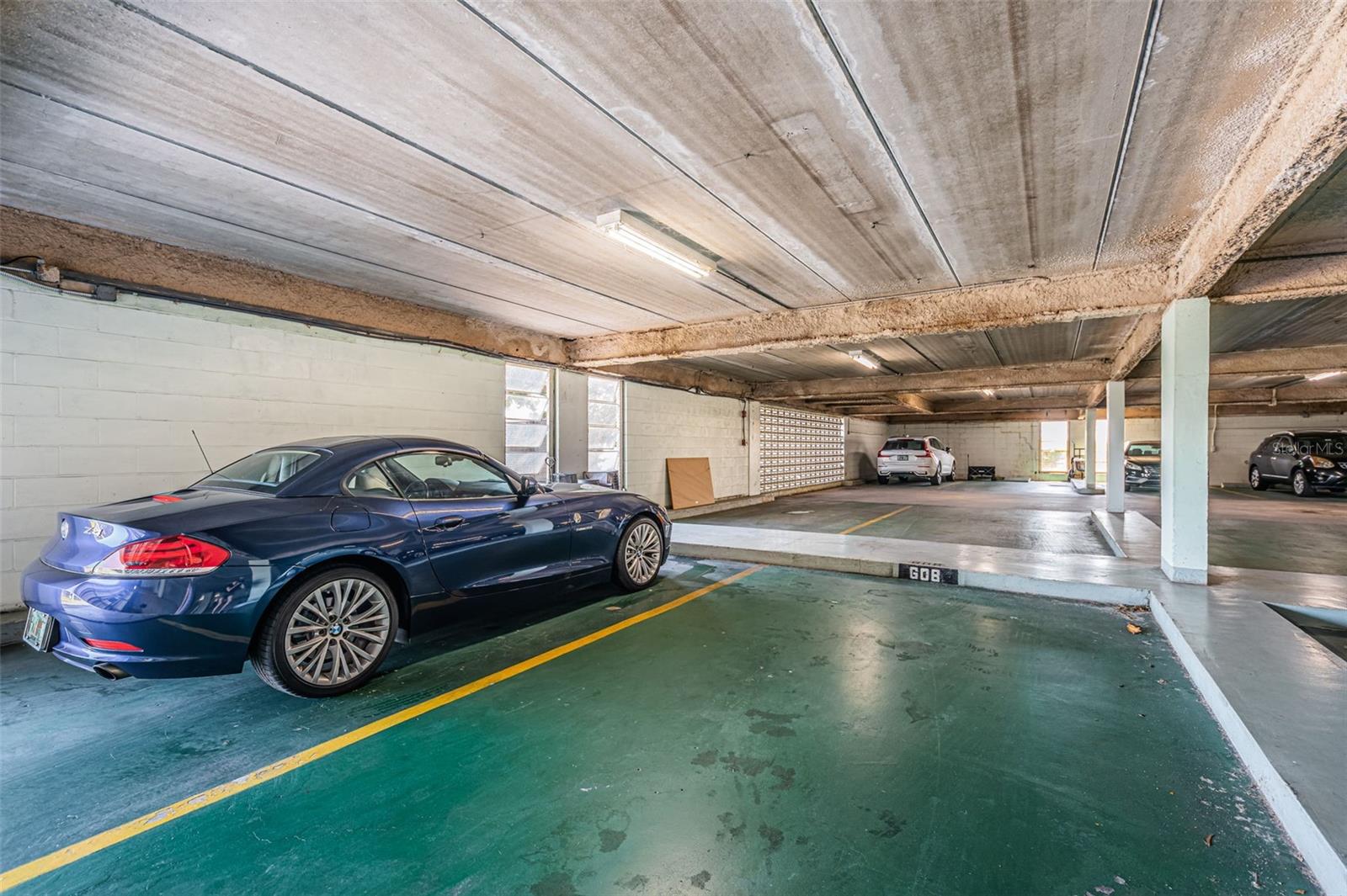 Under building parking space
