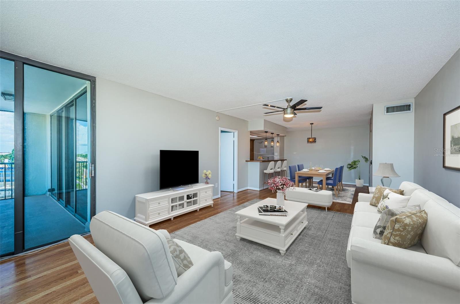 Virtually Staged Living room