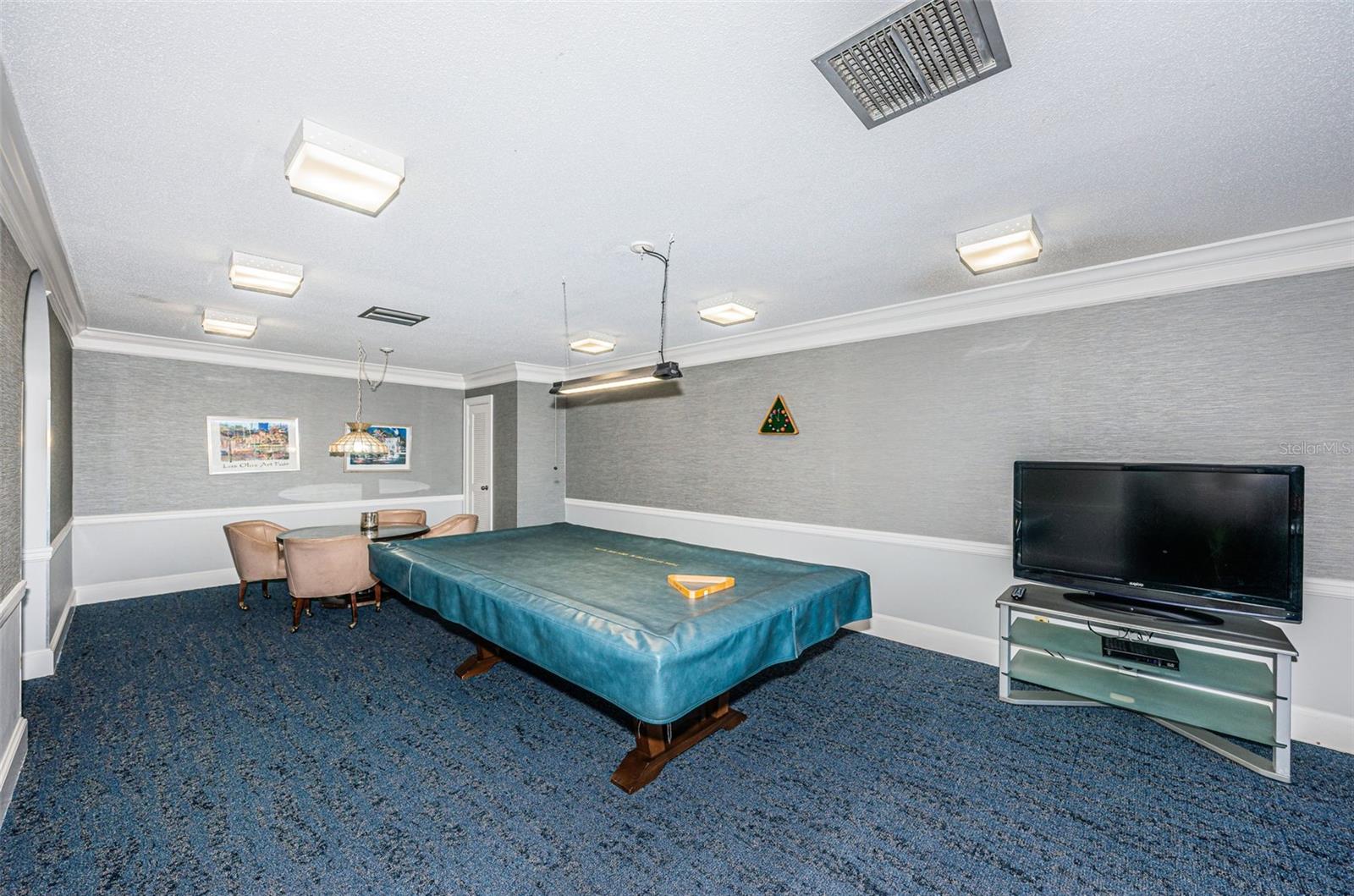 Billiards and card room