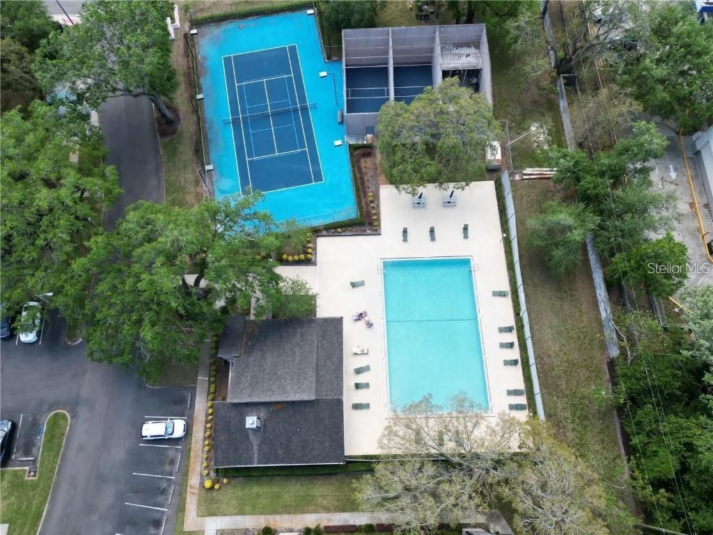 Community pool, tennis, and racquetball