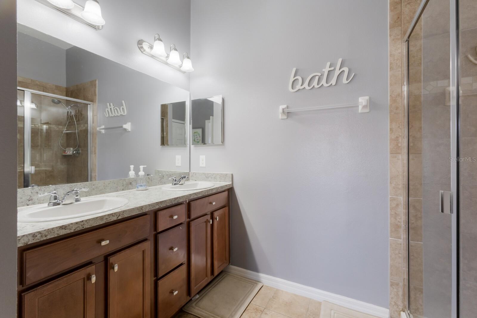 Primary Bath Ensuite with double Vanity.