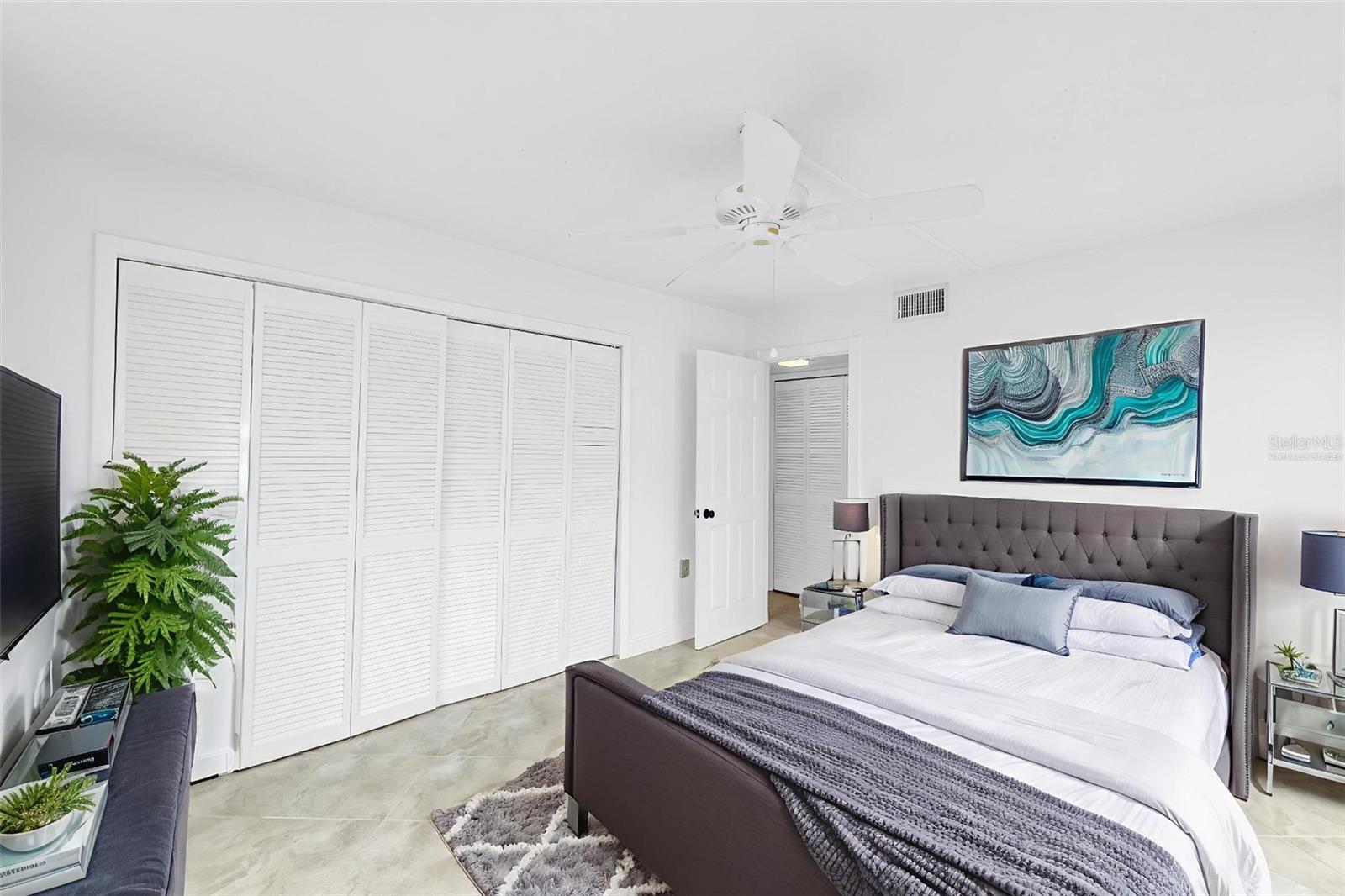 Virtually staged Bedroom 2