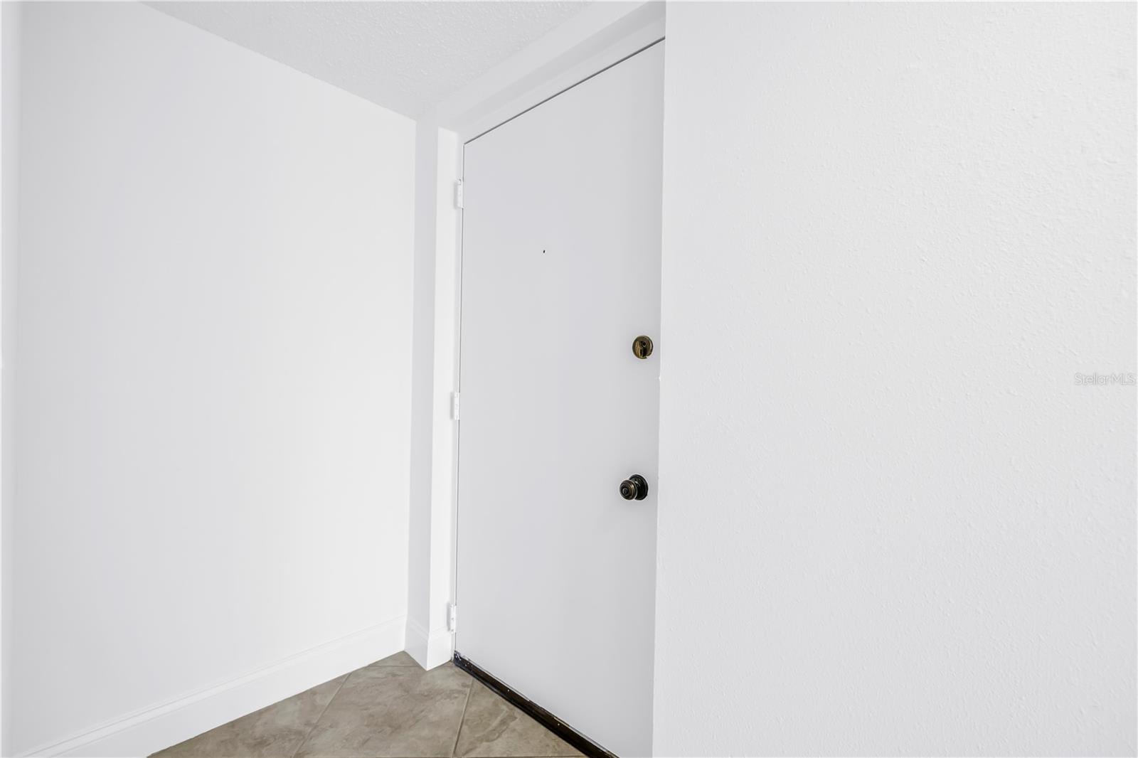 Front door from inside