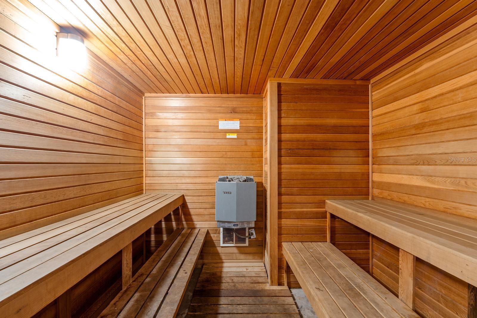 Community sauna.