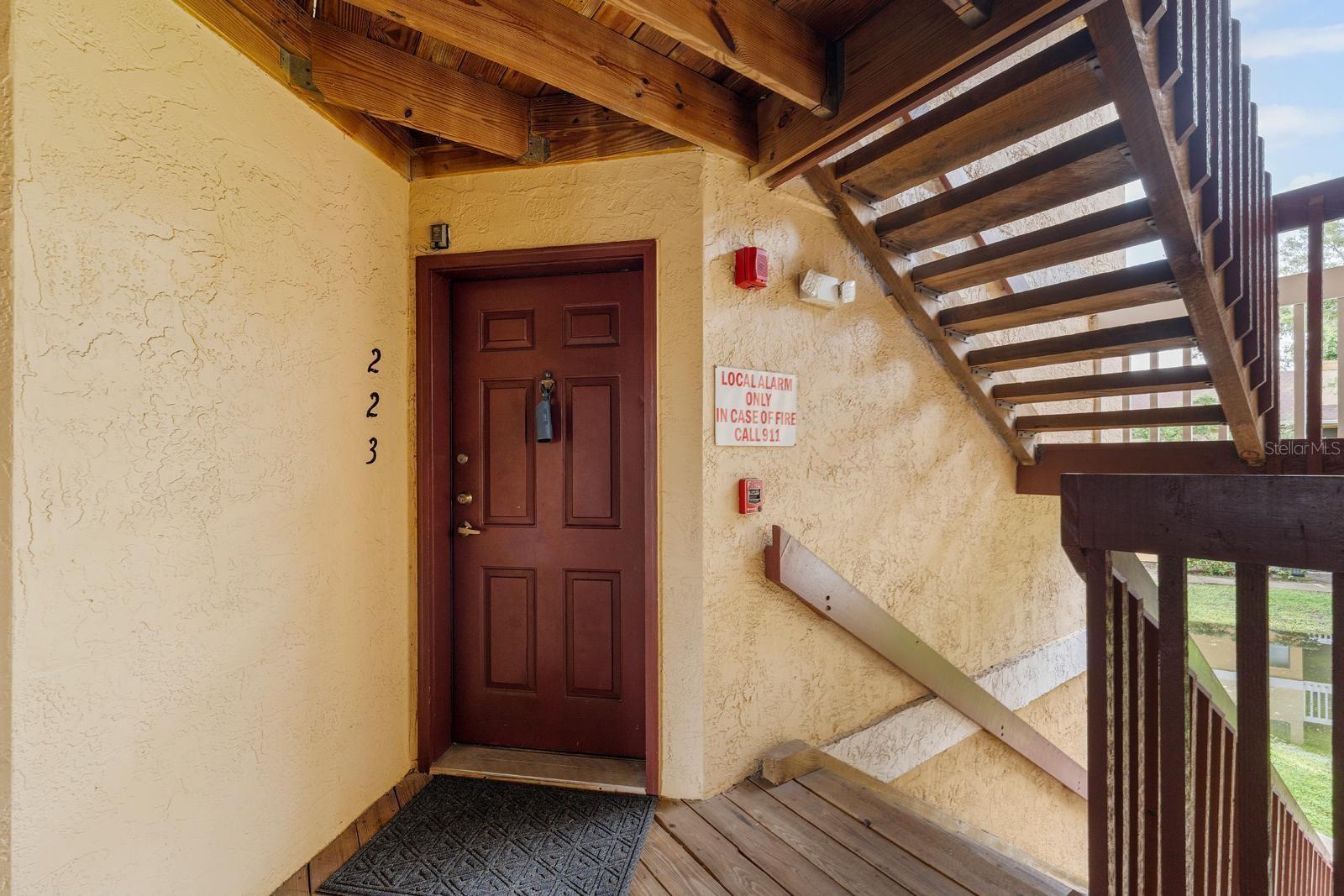 Entry door.