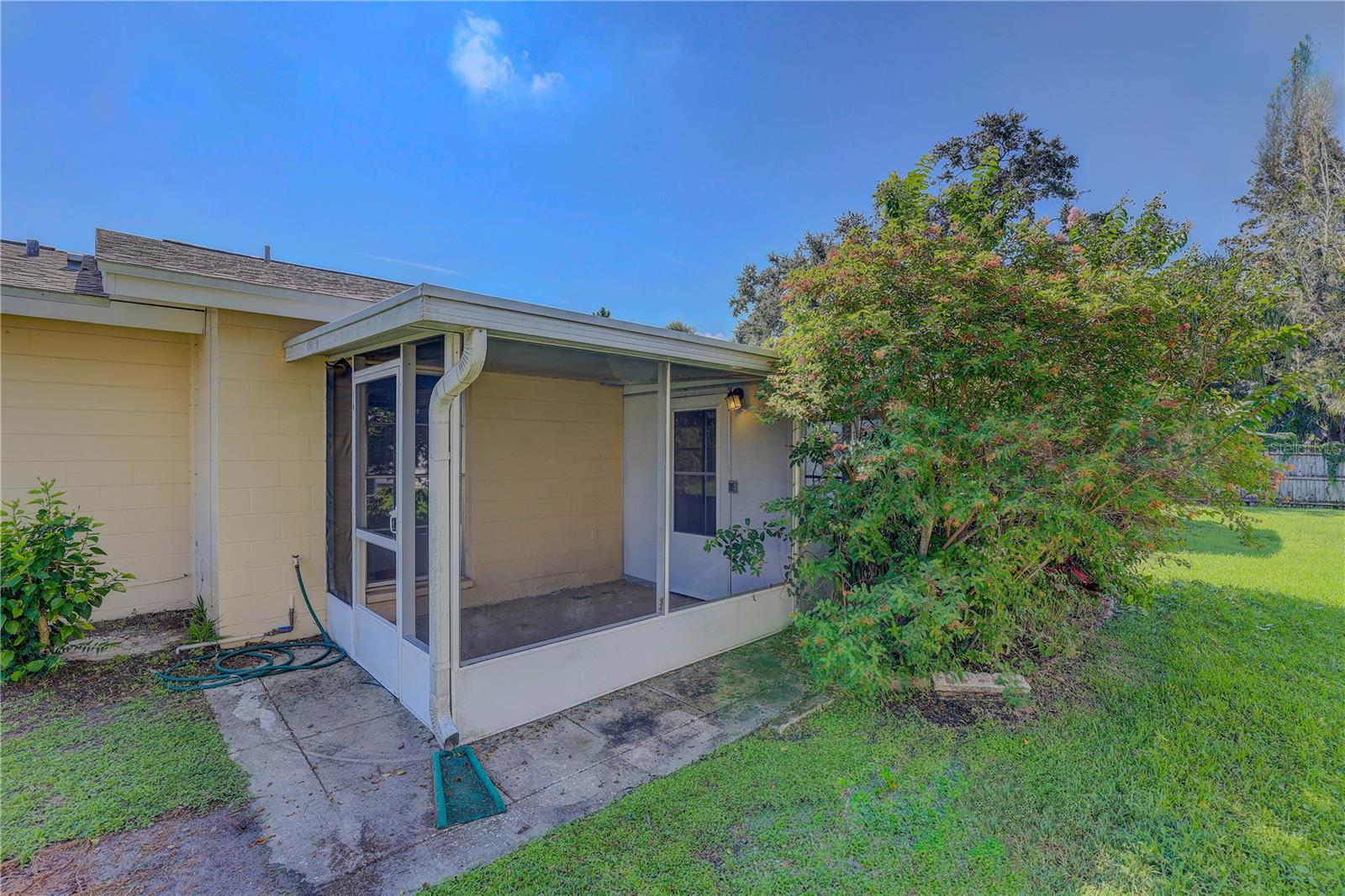 Screened porch
