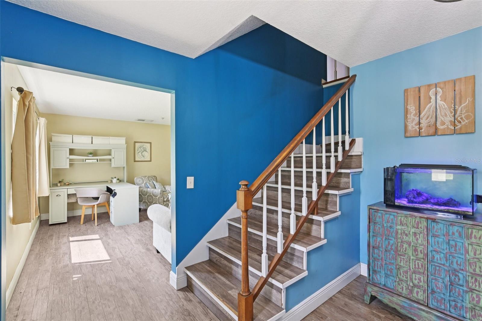 Entryway looking into Dining Room/Living Room combo