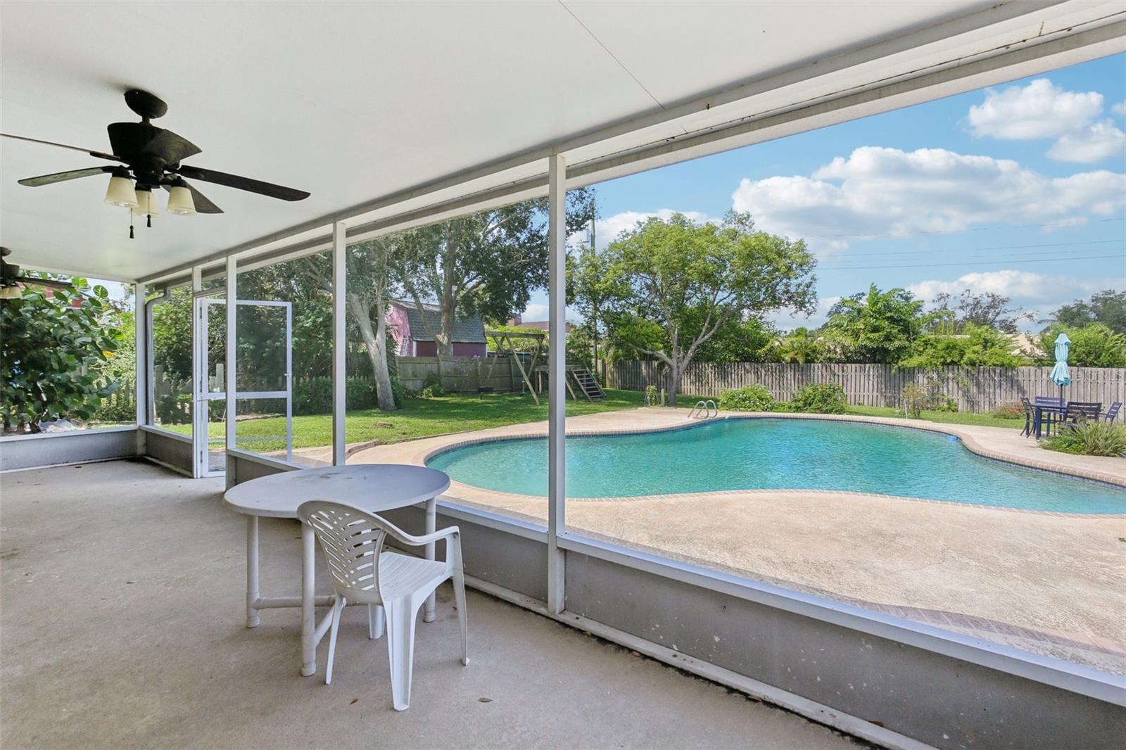 Screened porch