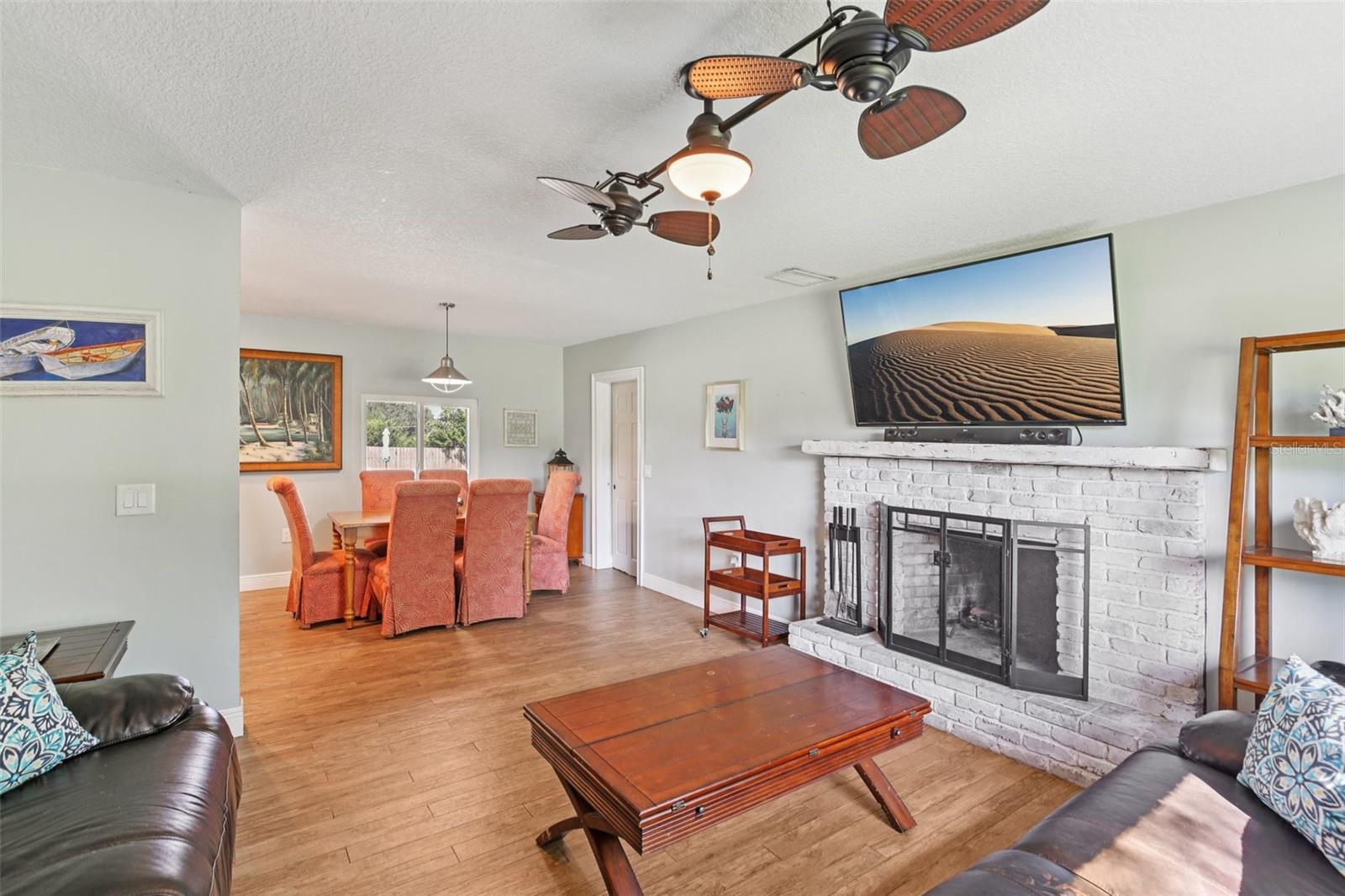 Family Room connected to Dining Space