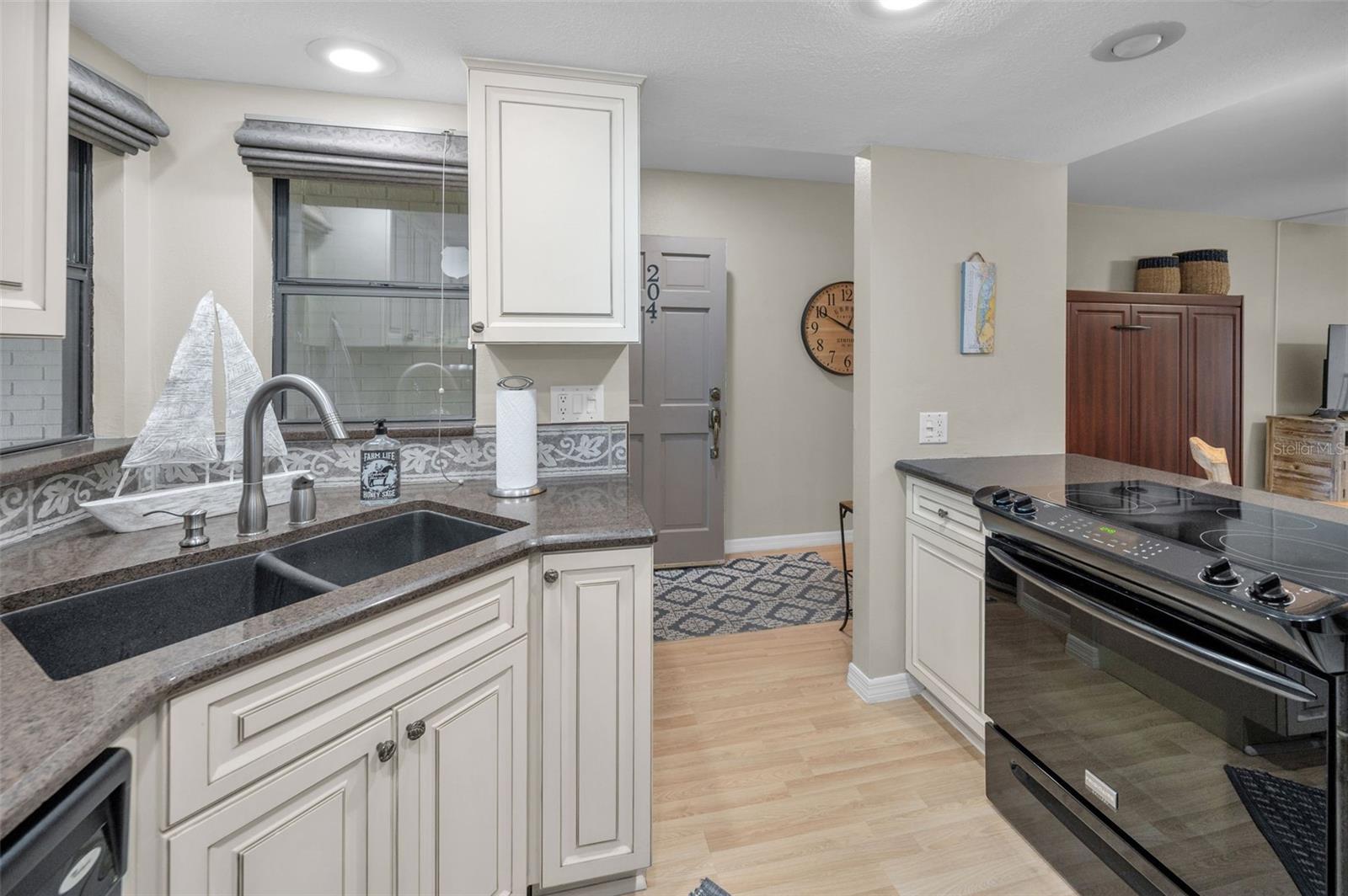 Large Kitchen with pass through to the Living Area