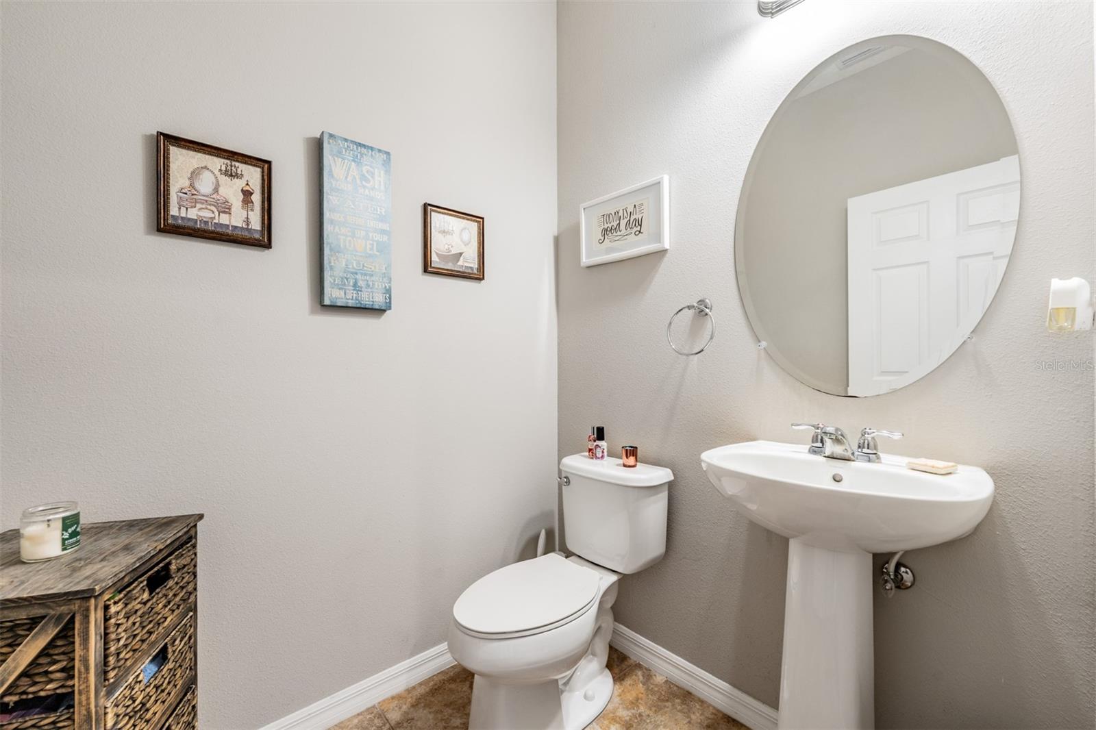 downstairs half bath