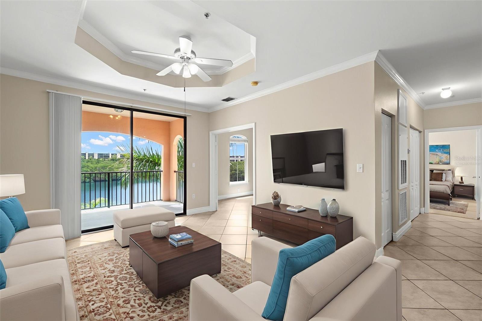 virtually staged-Living Room