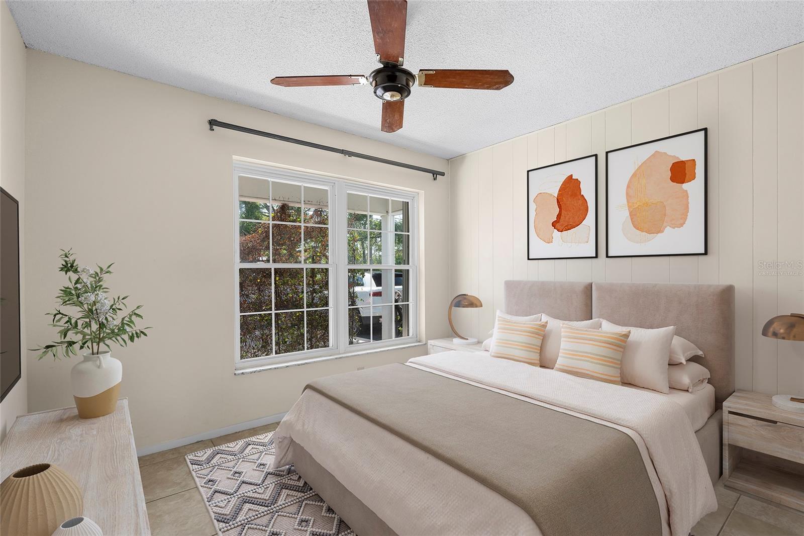 Secondary bedroom *virtually staged*