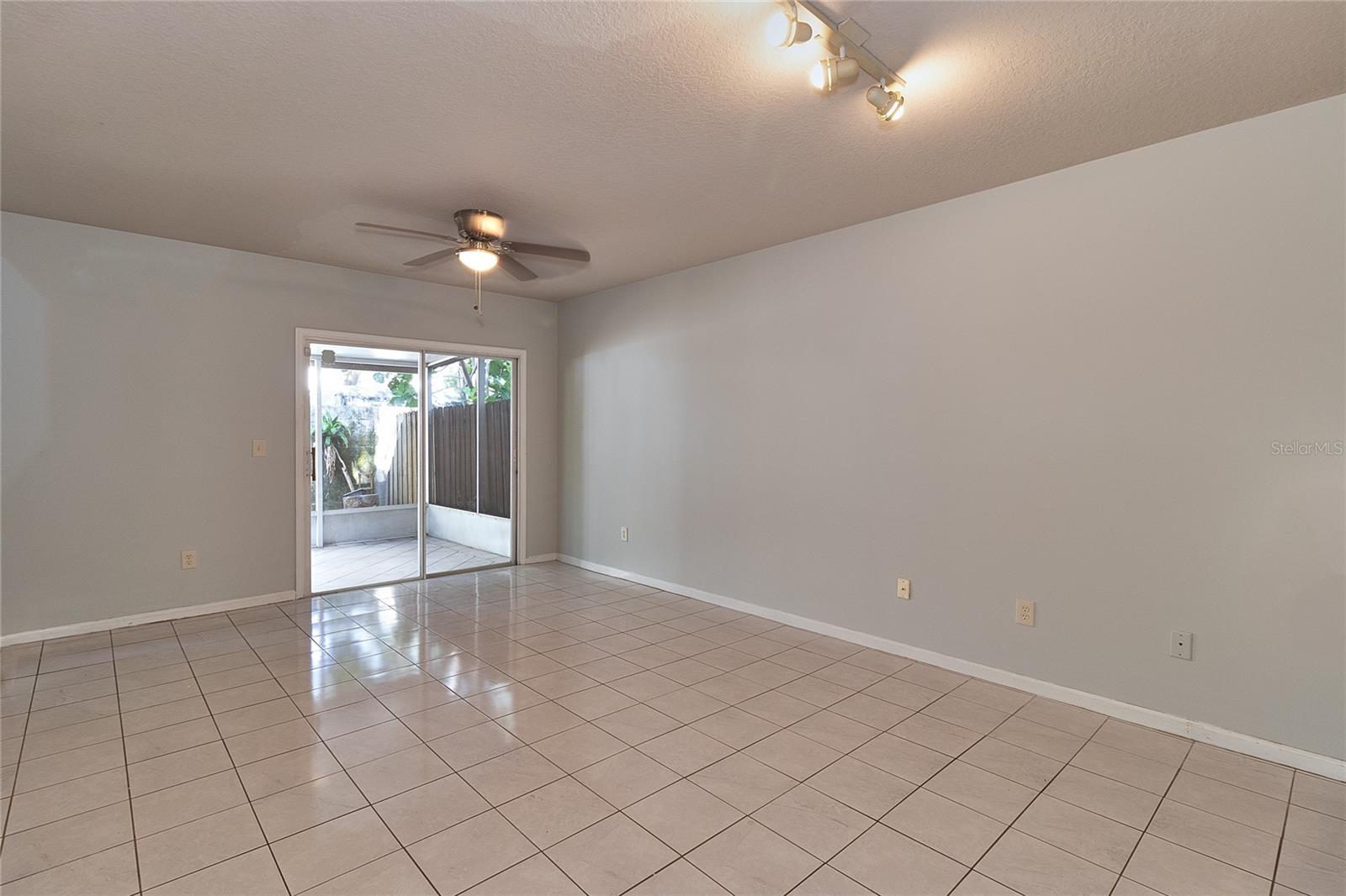 Living Room and entrance to lanai.