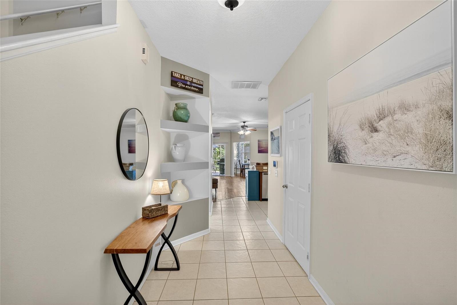 View from Front Door thru entryway