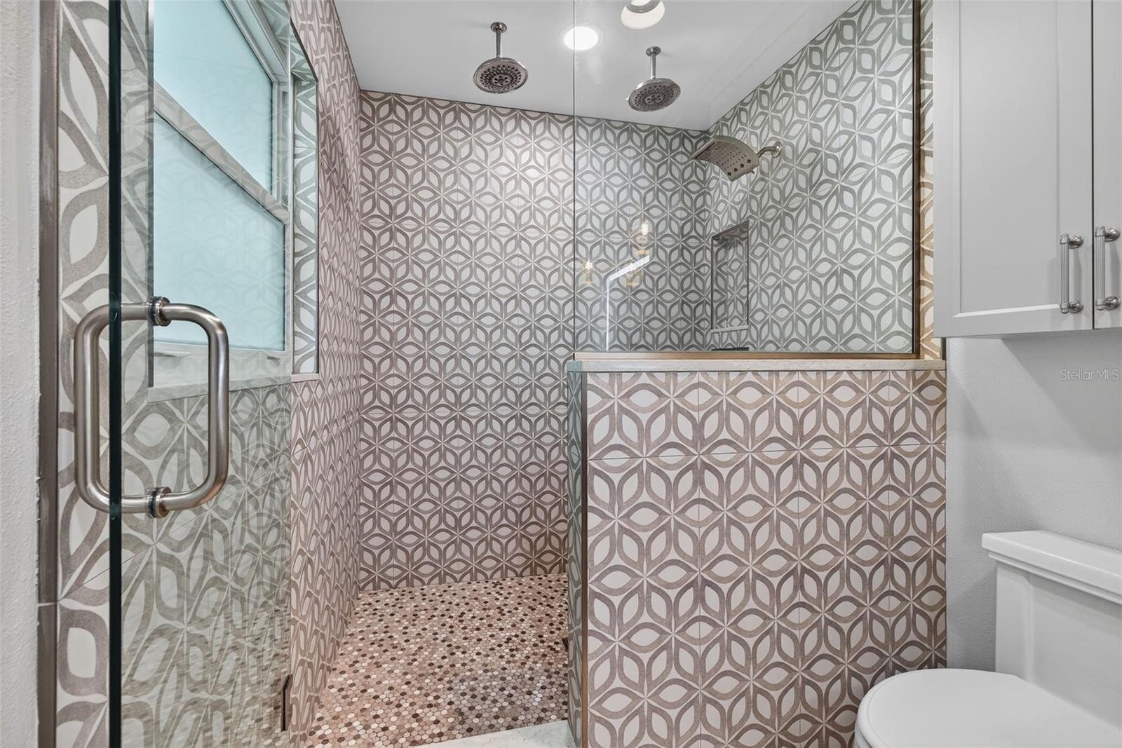 Primary Bathroom with 3 rain-shower heads