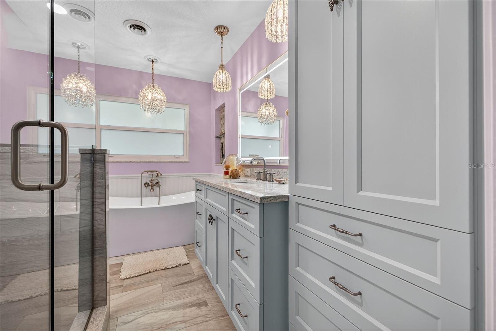 Bathroom 2 with stand-alone tub and separate shower