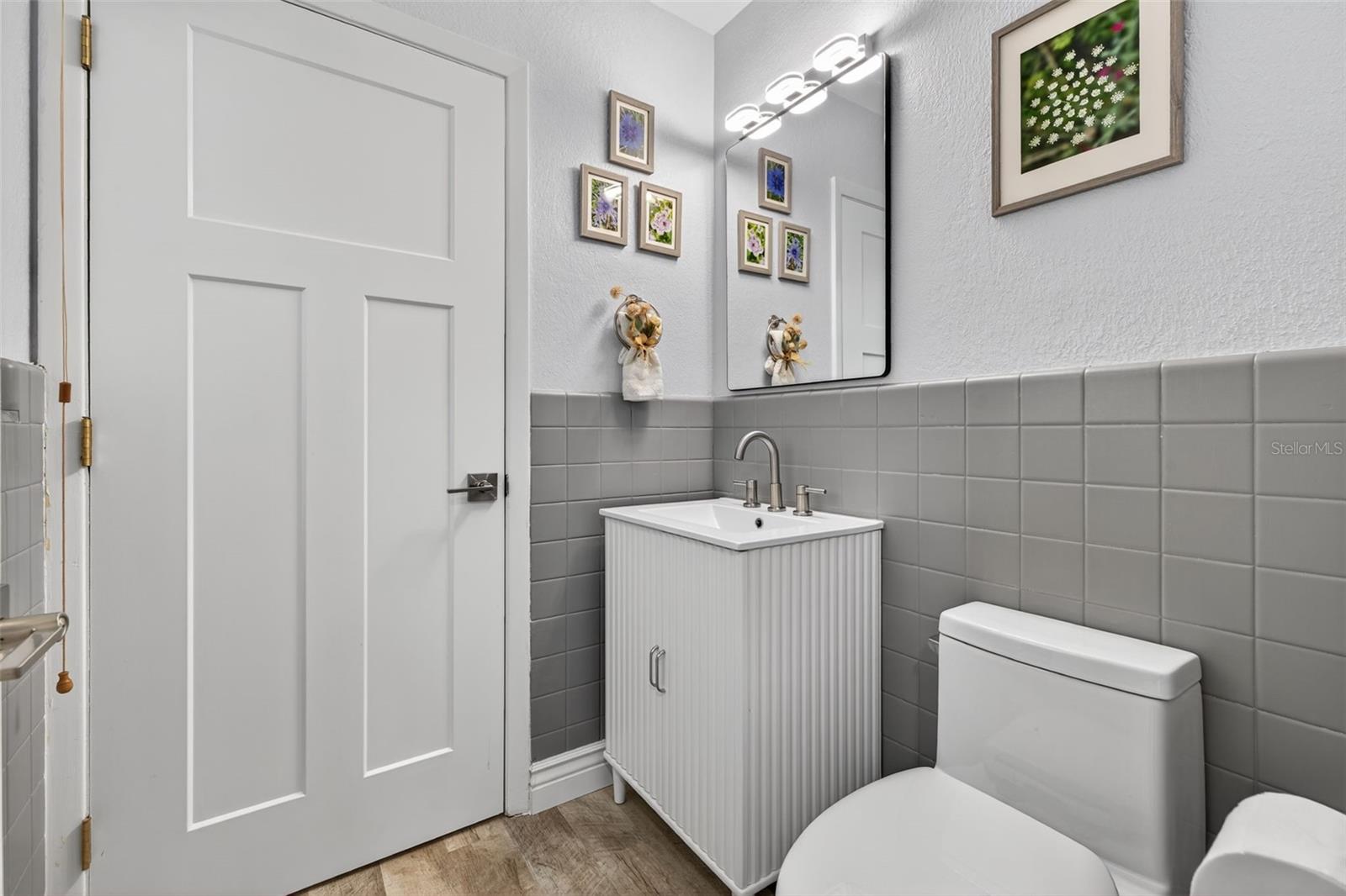 Powder Room off Living Room