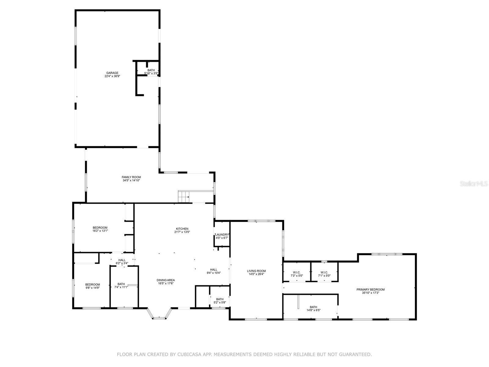 Layout with approx. measurements