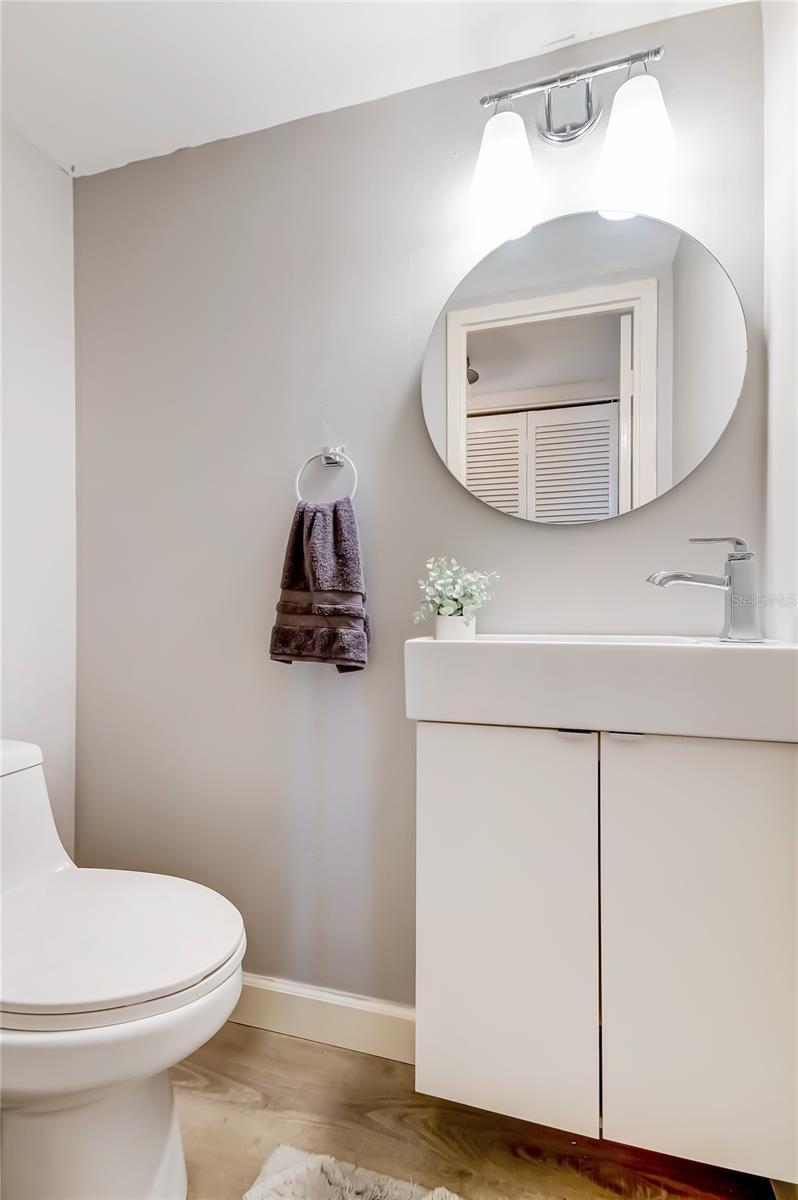 Half bathroom, for guests.