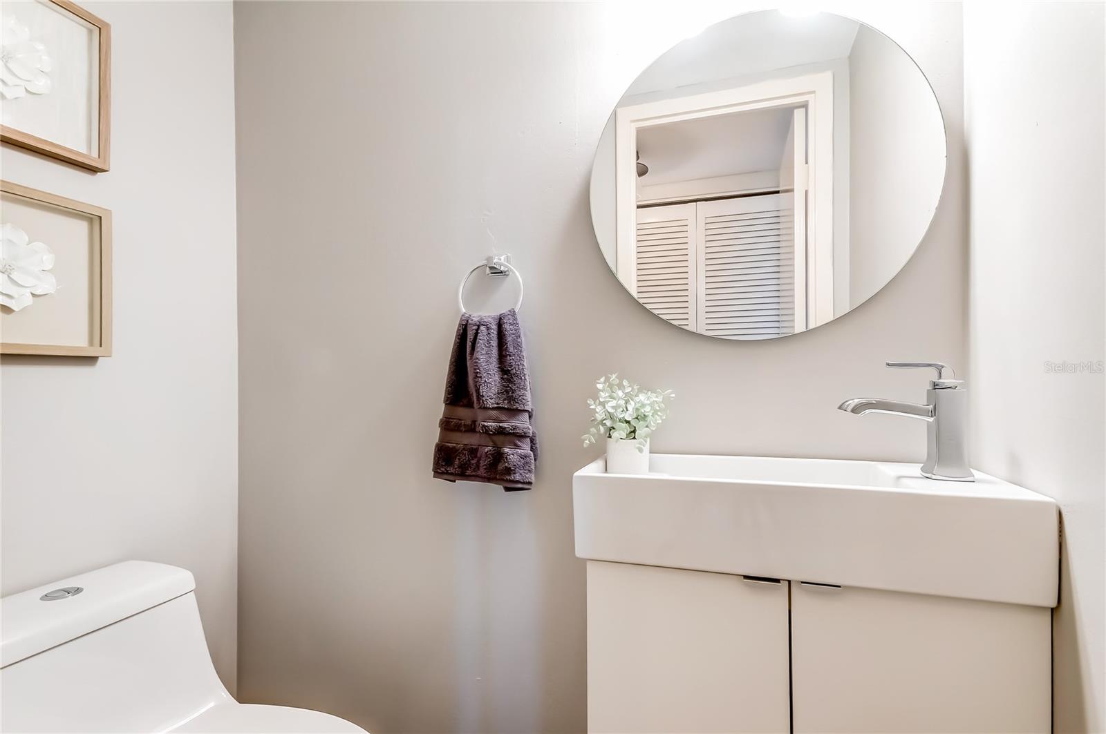 Half bathroom, for guests.