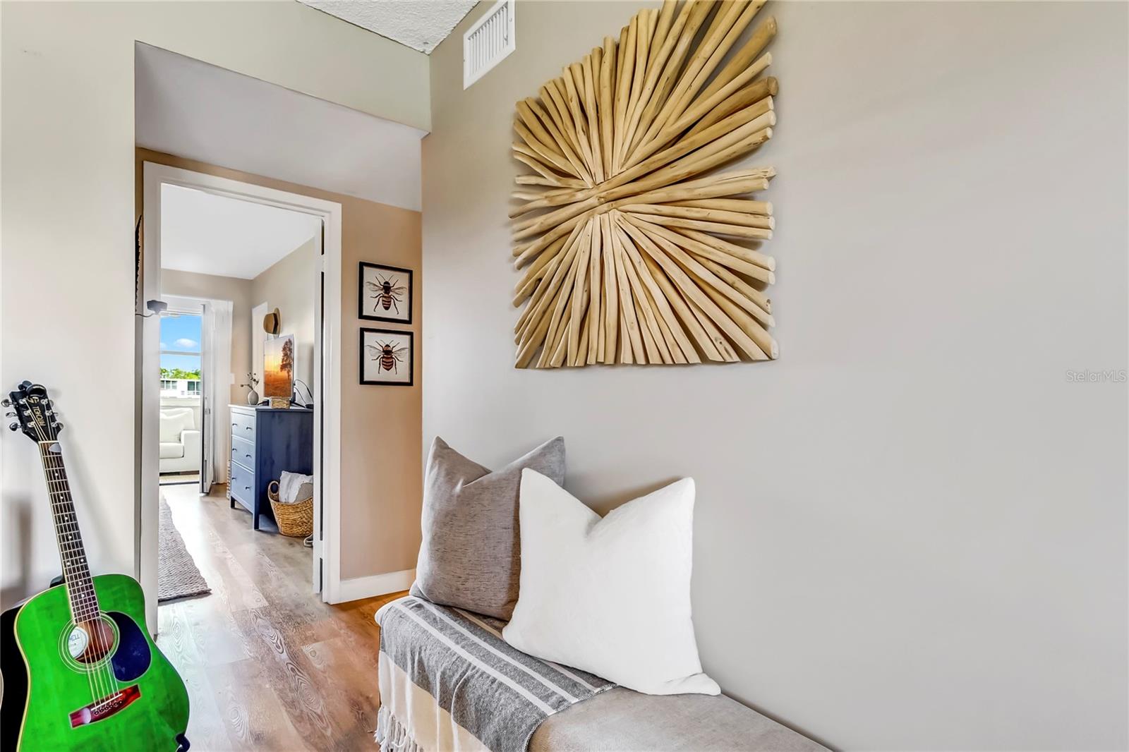 Hallway, leading to bedroom.